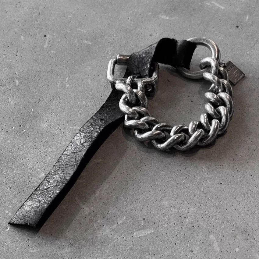 Goti GOTI Heavy Worn Horsehide Chain Mixed Bracelet One Size Size ONE SIZE - 1 Thumbnail