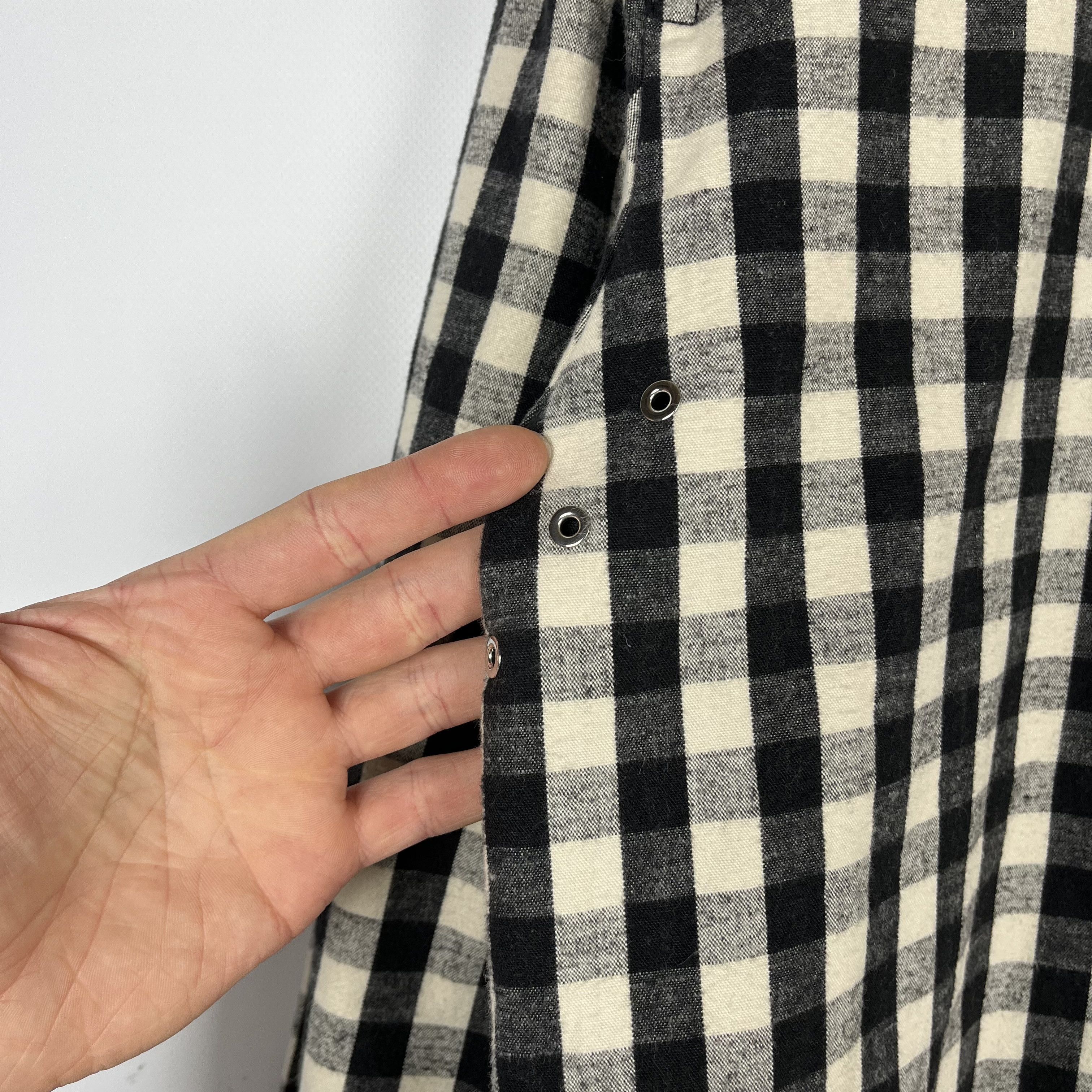 Helmut Lang Helmut Lang Oversized Gingham Flannel Overshirt Jacket Size XS / US 0-2 / IT 36-38 - 11 Thumbnail