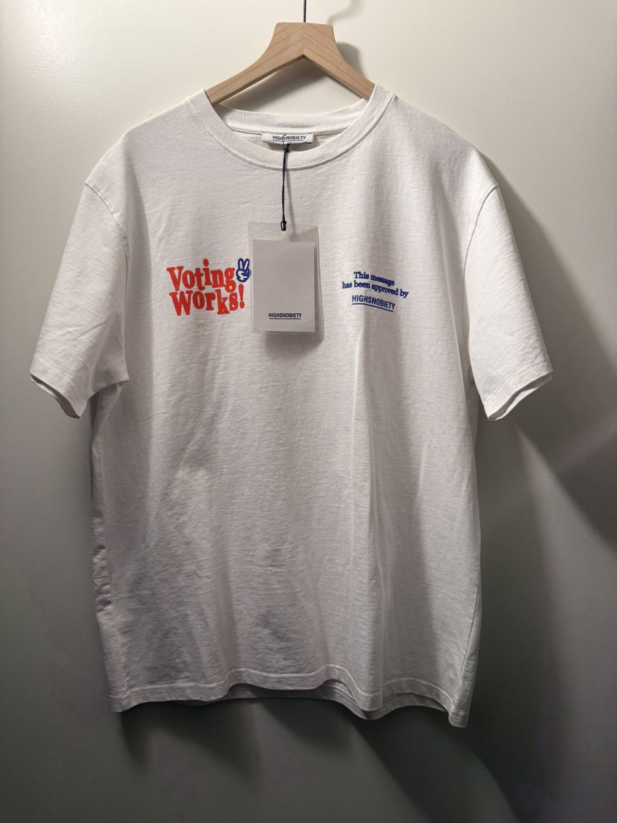 Highsnobiety Highsnobiety “Voting Works” Tee Size US XL / EU 56 / 4 - 1 Thumbnail