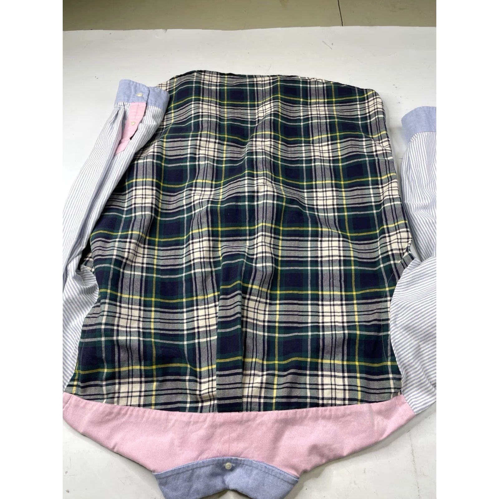 Polo Ralph Lauren Polo Ralph Lauren Dress Shirt XL Multi-Color Plaid Striped Button-Down Collar Pocket Men Size 46R - 8 Thumbnail
