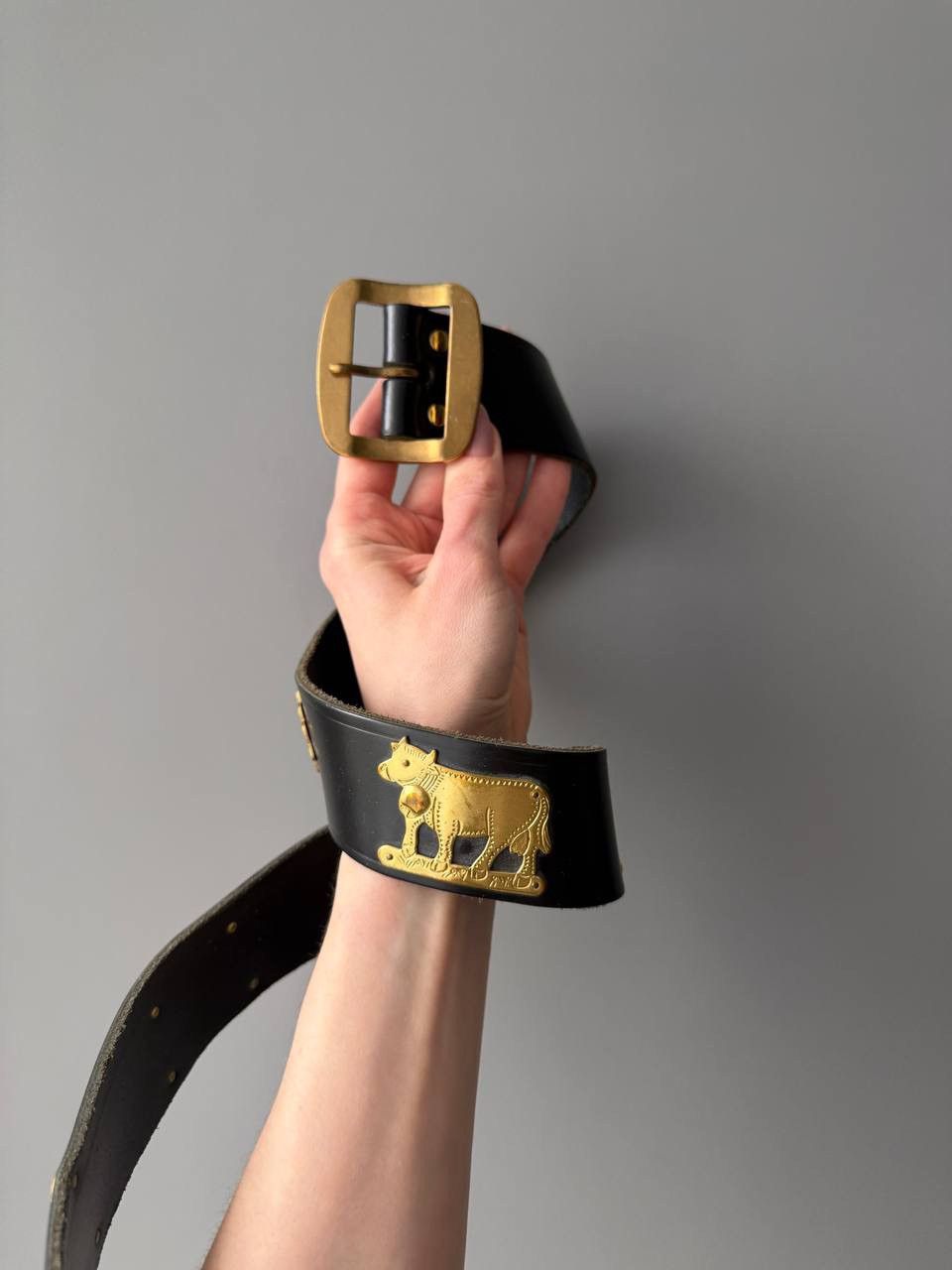 Etro ETRO Leather Belt Black 115/130 Size ONE SIZE - 8 Thumbnail