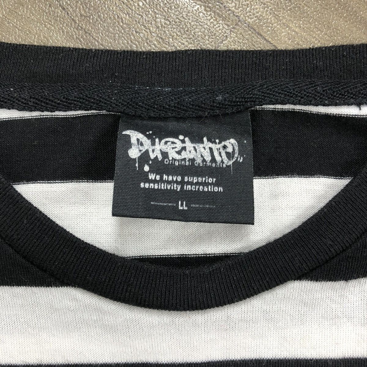 If Six Was Nine × Japanese Brand × Le Grande Bleu (L.G.B.) 2000s Durante London Punk Gothic Goa Striped Long Sleeve Size US L / EU 52-54 / 3 - 10 Thumbnail