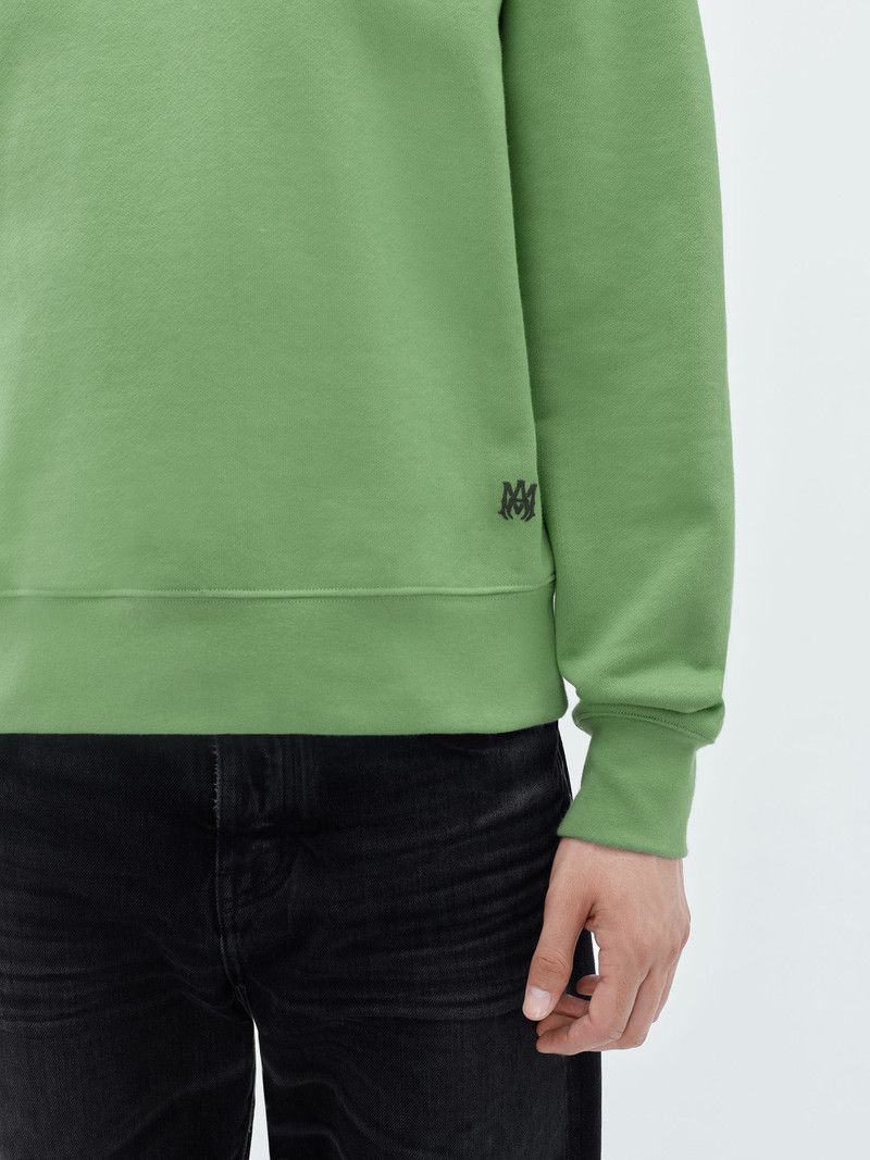 Amiri o1gr1nt0426 Core Logo Crew Mineral Sweatshirt in Green Size US L / EU 52-54 / 3 - 7 Thumbnail