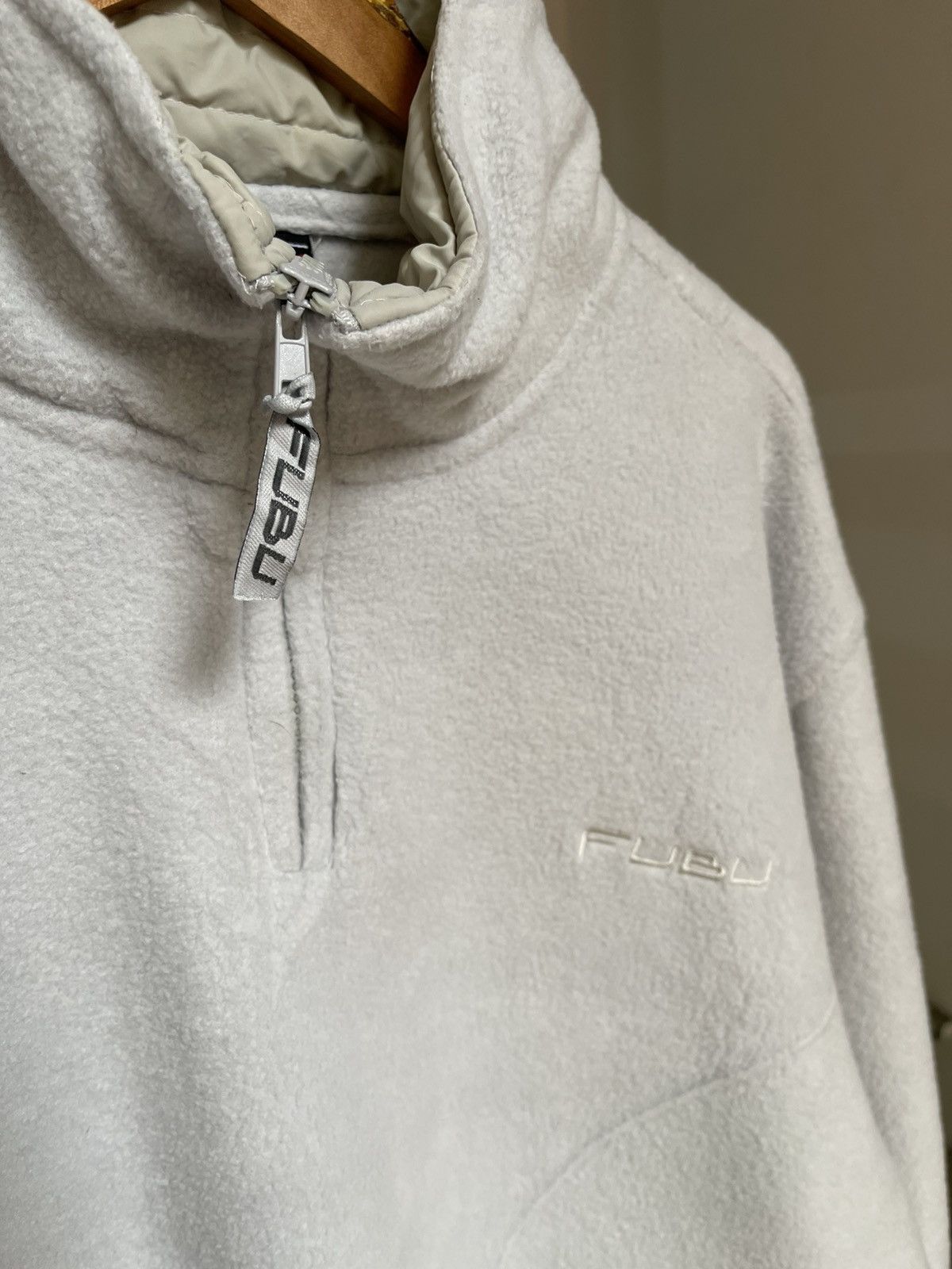 Fubu × Vintage Vintage FUBU Fleece Quarter Zip Size US L / EU 52-54 / 3 - 3 Thumbnail