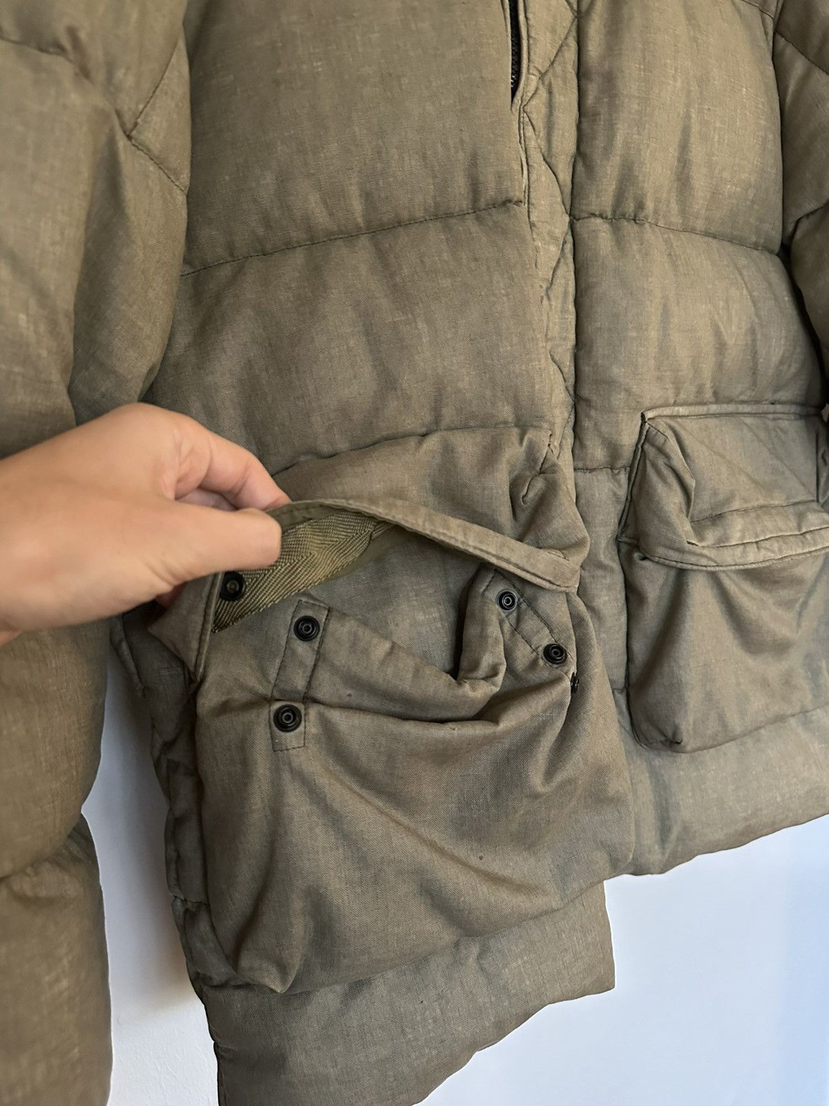 Stone Island Stone Island Lino Resinato Down-TC Jacket — Olive Size US M / EU 48-50 / 2 - 3 Thumbnail