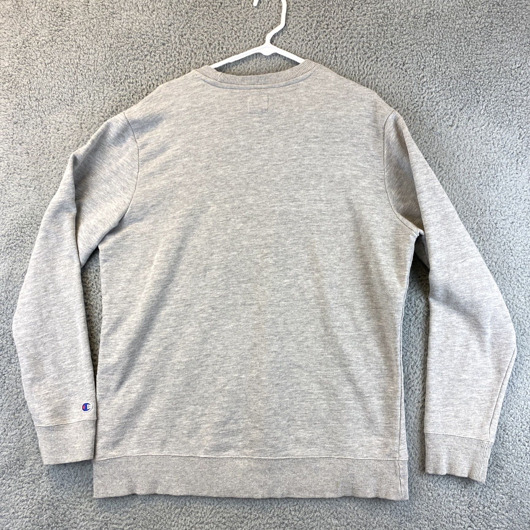 Champion Champion Sweatshirt Men’s Large Crew Neck Gray French Terry Pullover, Champion Brand, Logo, All Seasons, Cotton Blend, Regular Fit Size US L / EU 52-54 / 3 - 6 Thumbnail
