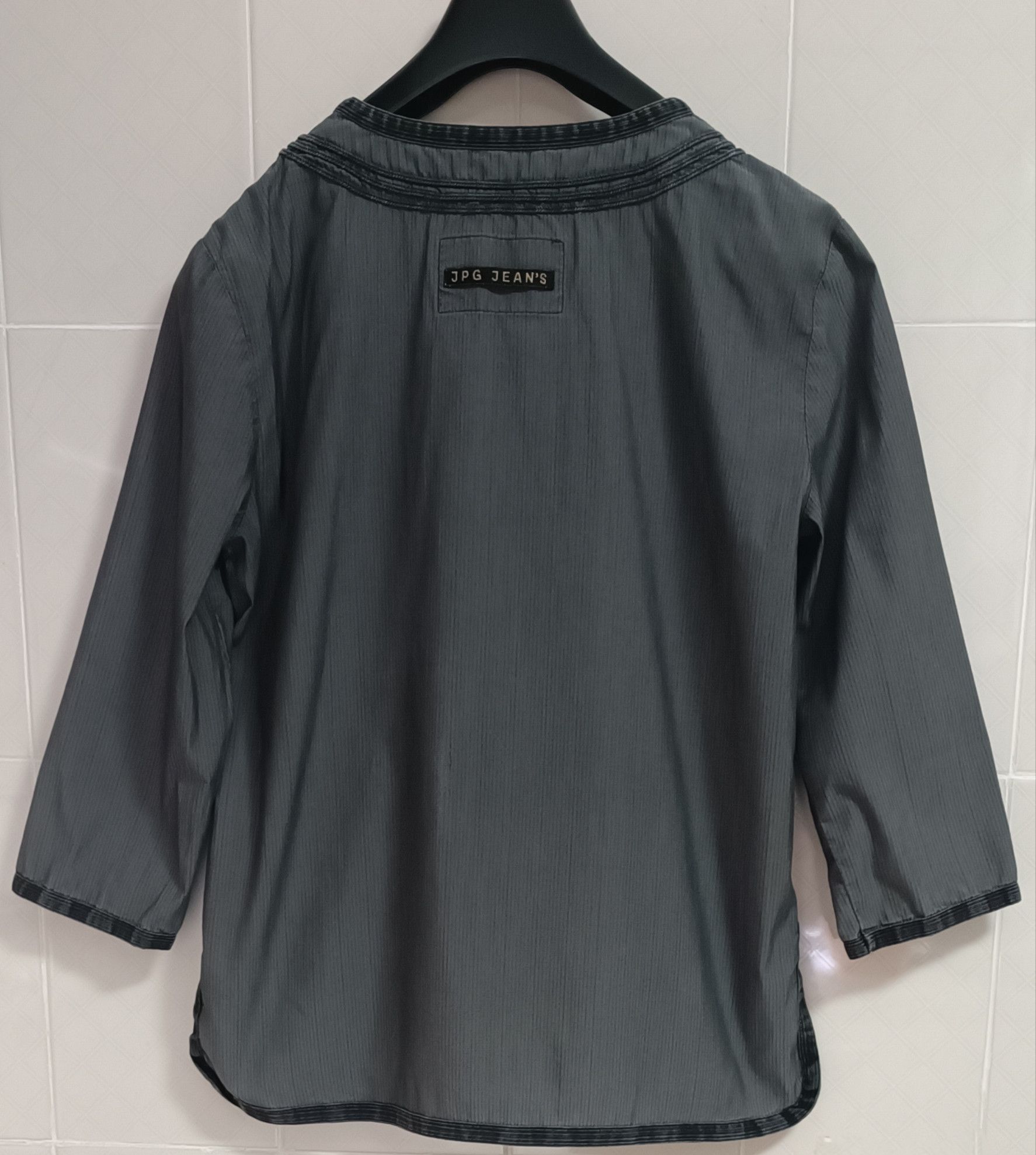 Jean Paul Gaultier Oriental-inspired embroidery gray t-shirt Size L / US 10 / IT 46 - 2 Thumbnail