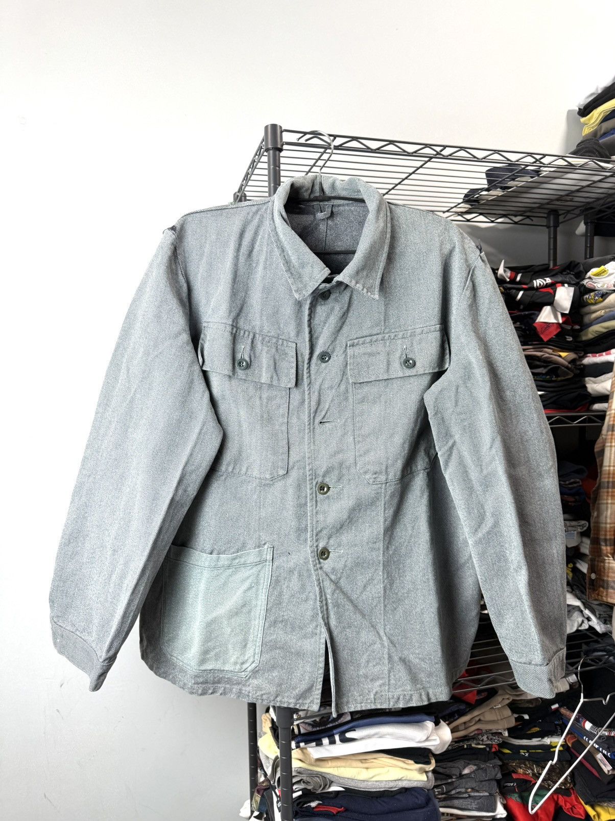 Le Laboureur Very Rare! Vintage France Work Jacket Military Size US M / EU 48-50 / 2 - 1 Thumbnail