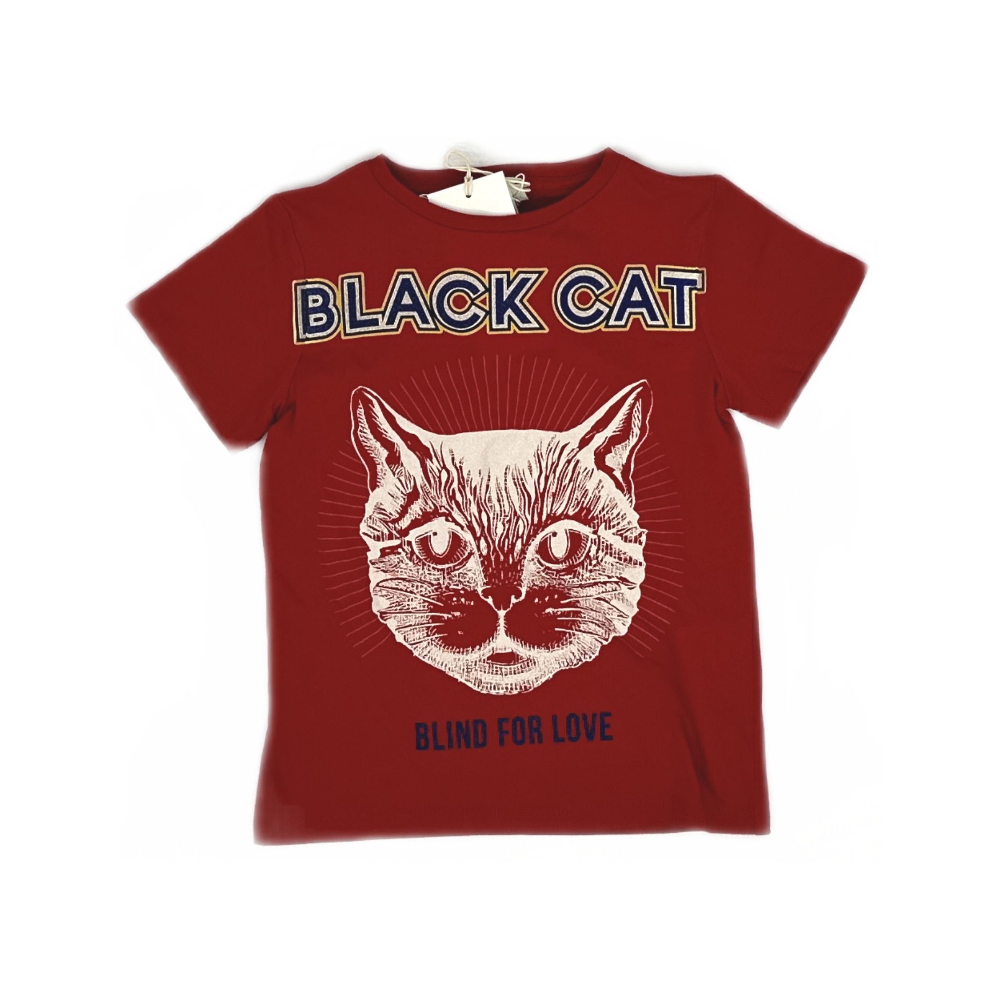 Gucci Gucci Black Cat Graphic T-Shirt Red Size XXL Size US XXL / EU 58 / 5 - 1 Thumbnail