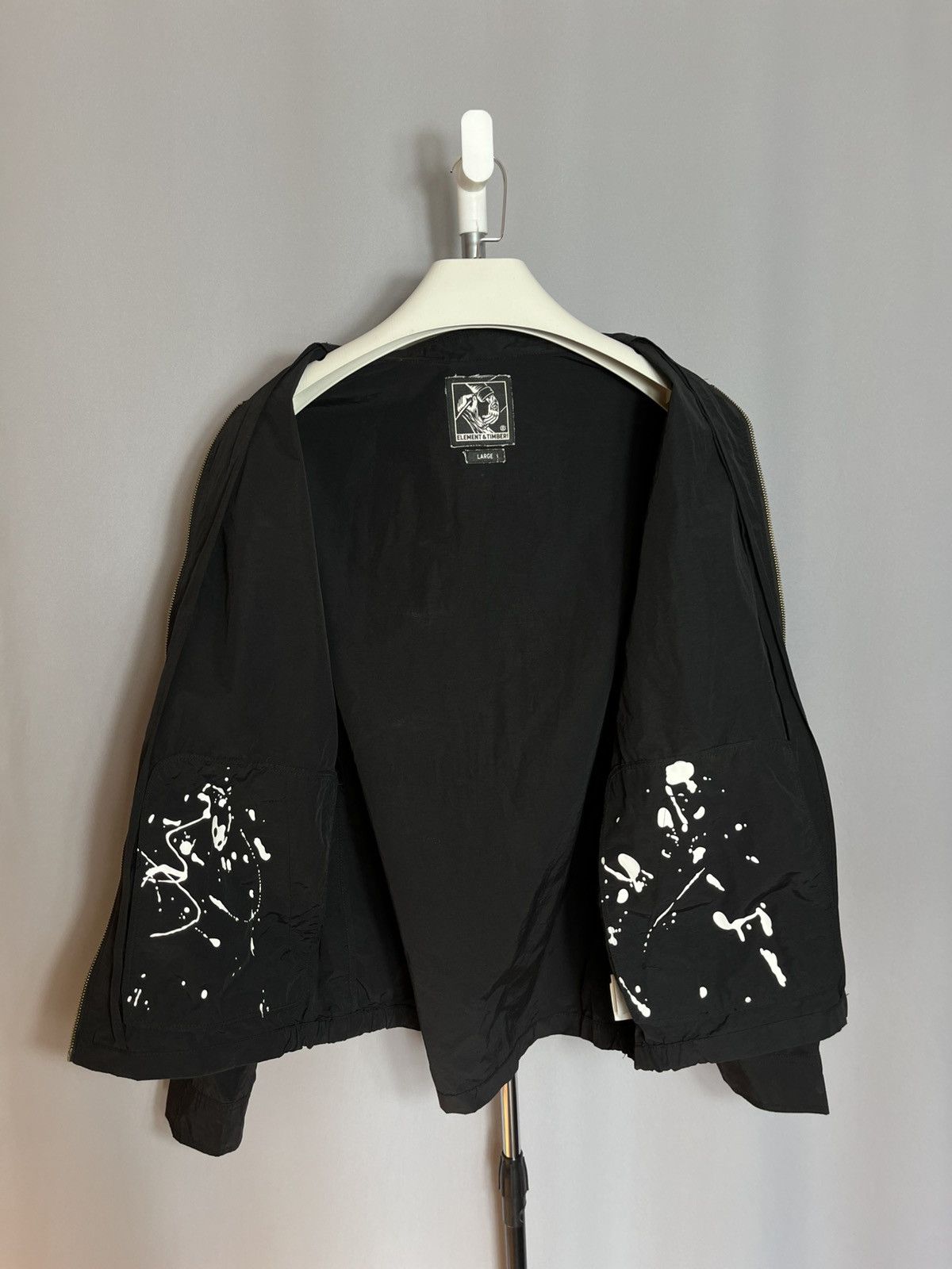 Element ELEMENT × TIMBER! SPILT PAINT MENS JACKET BLACK ZIP Size US L / EU 52-54 / 3 - 9 Thumbnail