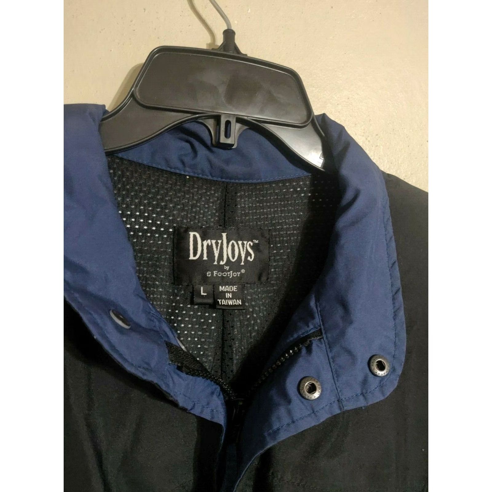 Footjoy FootJoy DryJoys FJ Golf Windbreaker Rain Jacket Blue Full Zip Men's Large L Size US L / EU 52-54 / 3 - 3 Thumbnail