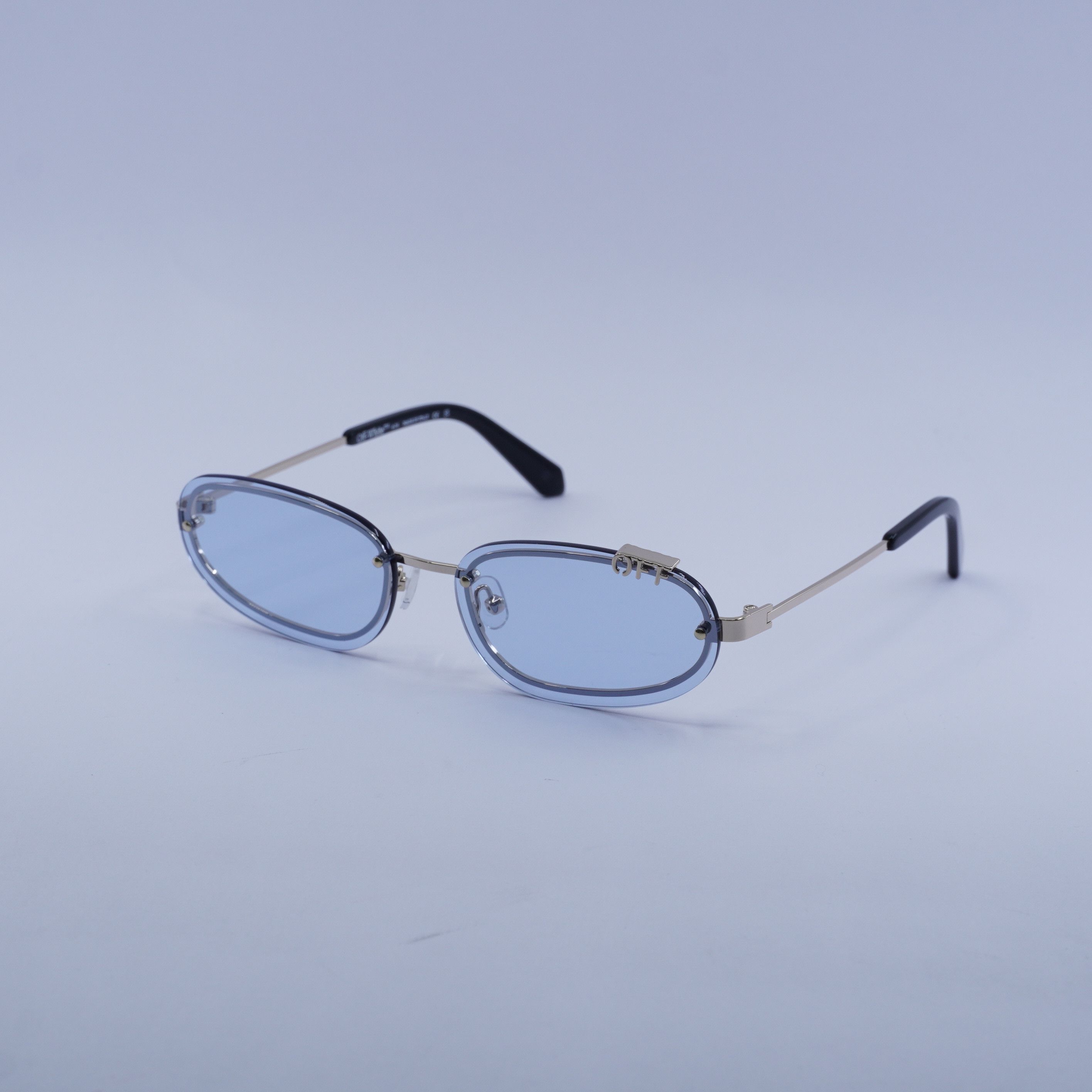 Off-White Off-White OERI13M MIAMI 7642 Sunglasses Gold Oval  display picture 2