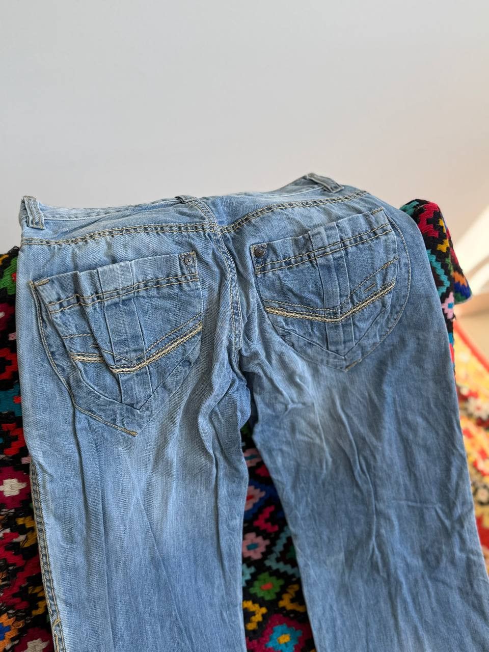 If Six Was Nine AVANT GARDE WASHED BAGGY edhardy STYLE CARGO JEANS Size US 32 / EU 48 - 8 Thumbnail