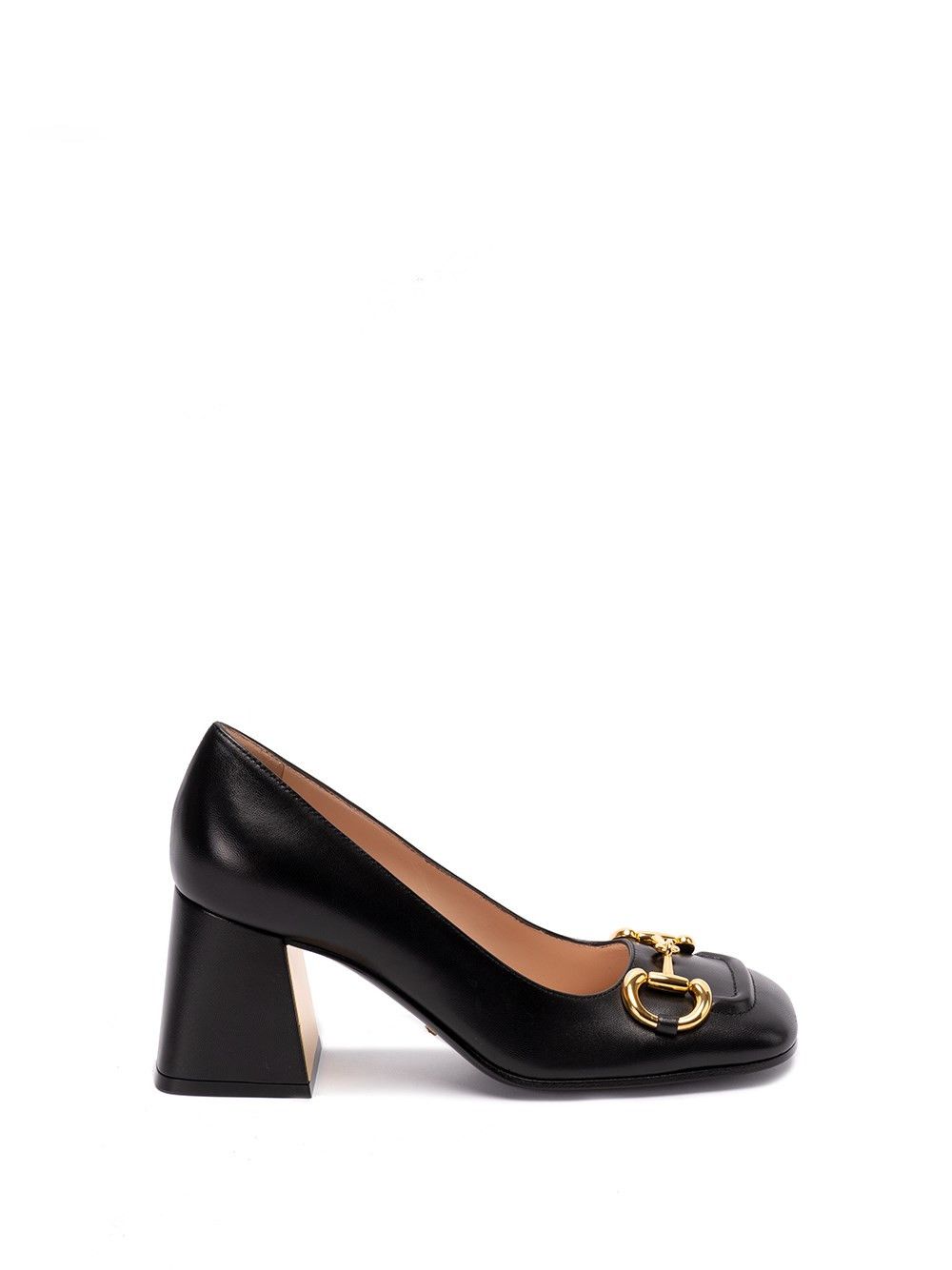 image of Gucci Mid-Heel Shoes Pumps With `horsebit` Size Eu 40 For Women in Nero