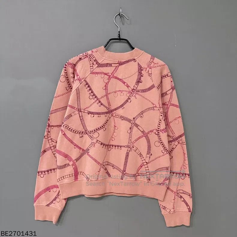 Other Hermes Pattern Printed Ribbed Round Neck Long Sleeve Sweat Size XS / US 0-2 / IT 36-38 - 2 Thumbnail