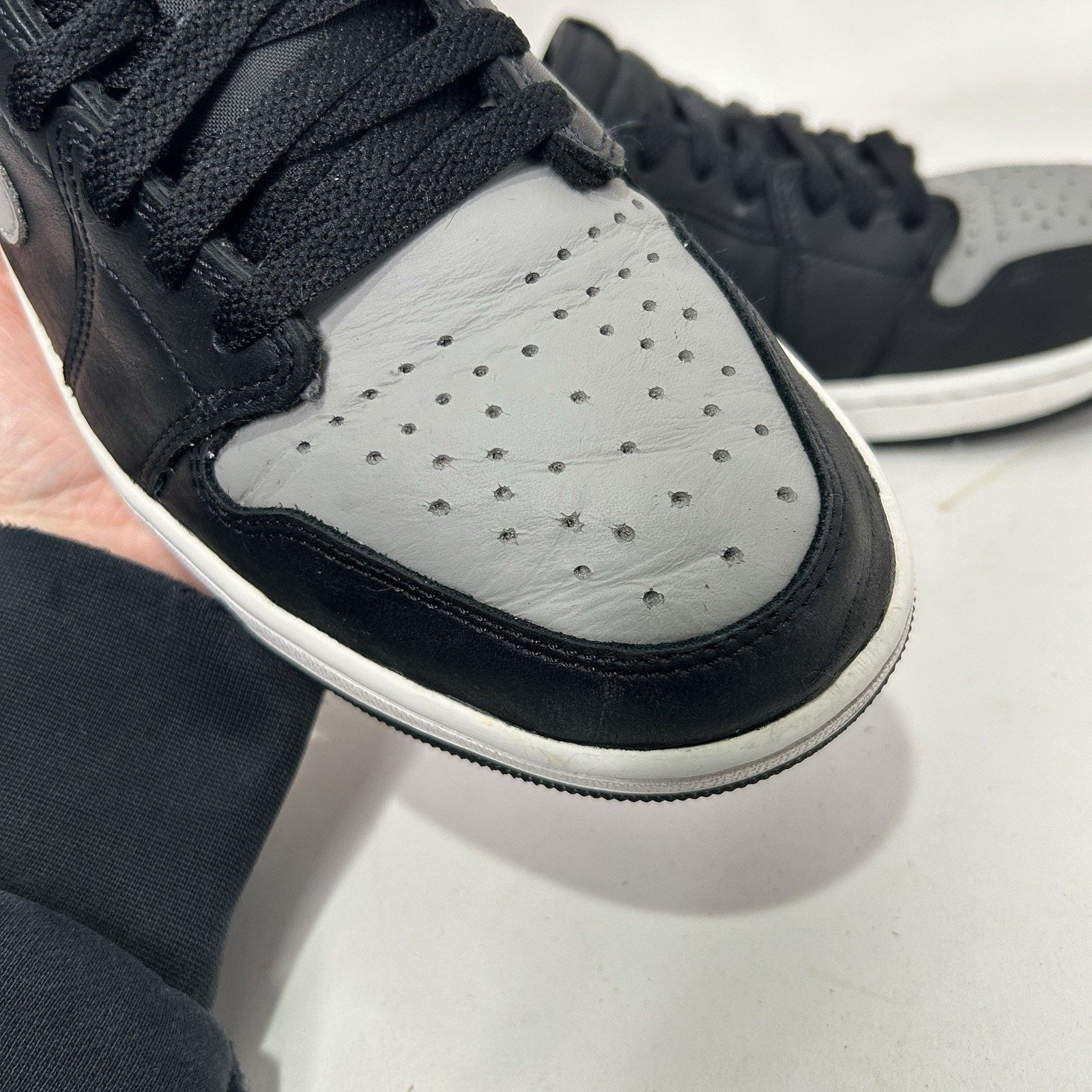 Jordan Brand Nike Air Jordan 1 Retro Low OG "Shadow/Black Grey” Size US 10.5 / EU 43-44 - 8 Thumbnail