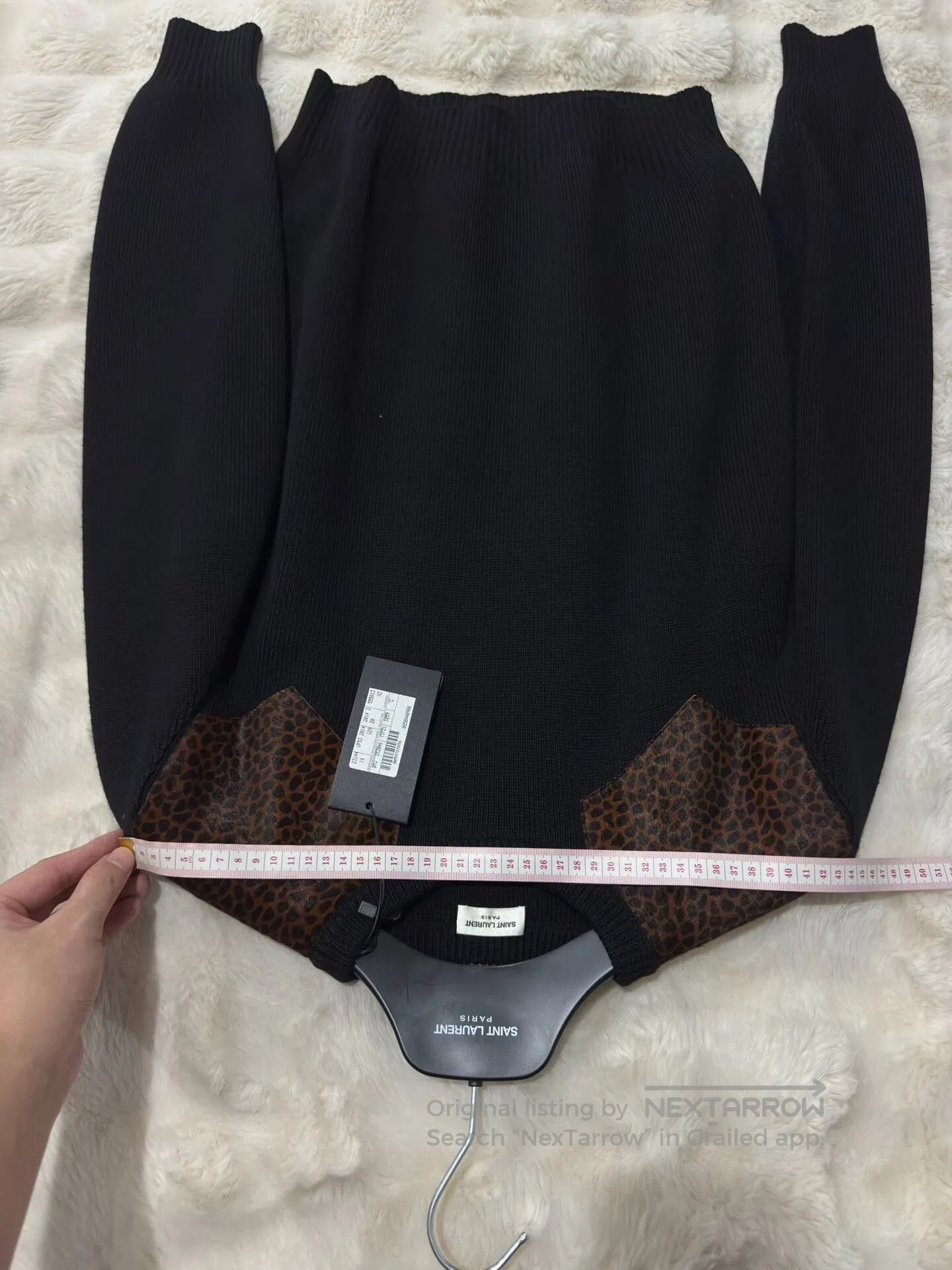 Saint Laurent Paris Saint Laurent Paris Original year leopard print leather sw Size US L / EU 52-54 / 3 - 6 Thumbnail
