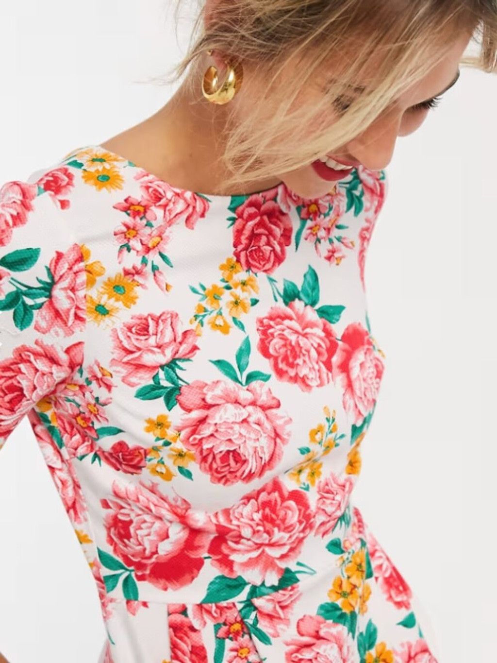 Asos NWT ASOS Maternity Wiggle Floral Midi Dress 6 Size M / US 6-8 / IT 42-44 - 3 Thumbnail