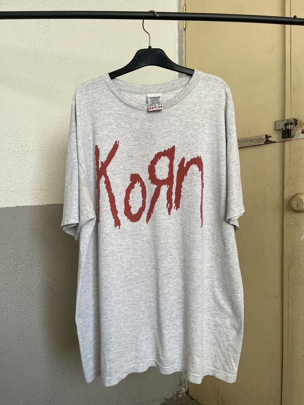 Band Tees Rare Vintage Korn Adidas Spellout Logo Tee Size US L / EU 52-54 / 3 - 2 Thumbnail