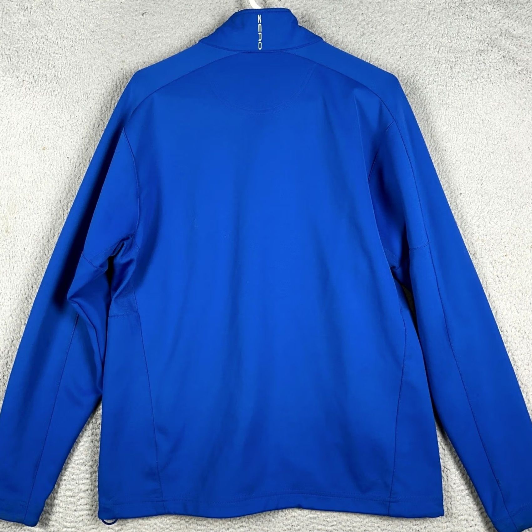 Vintage Zero Restriction Tour Series Jacket Mens L Blue Royal Blue 1/4 Zip Pullover Stretch Golf Activewear Winter Spring Fall Casual Mens Size US L / EU 52-54 / 3 - 3 Thumbnail