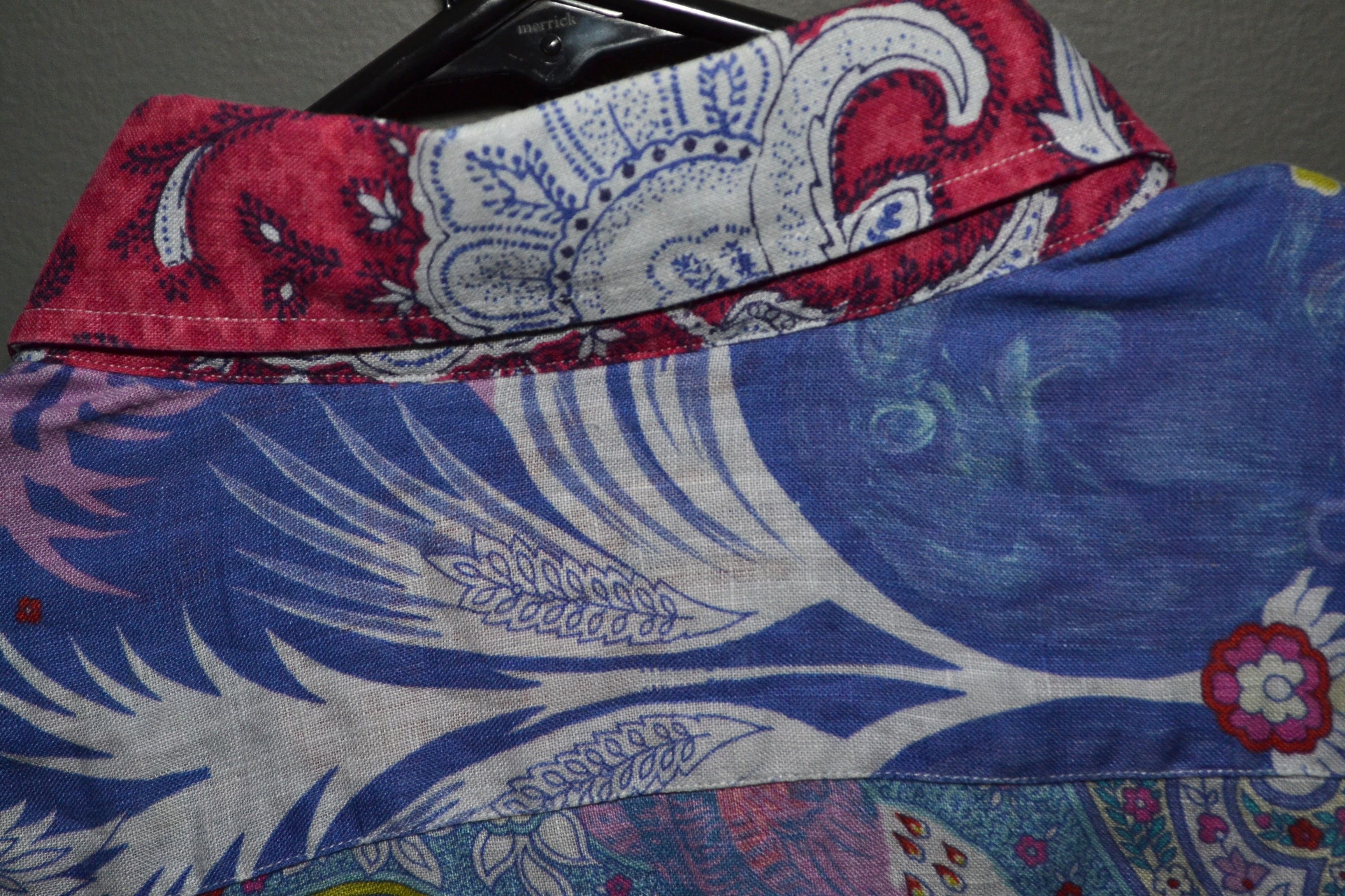 Etro Etro Linen Paisley Shirt Mythological Animal Print 43 L XL Size US L / EU 52-54 / 3 - 13 Thumbnail