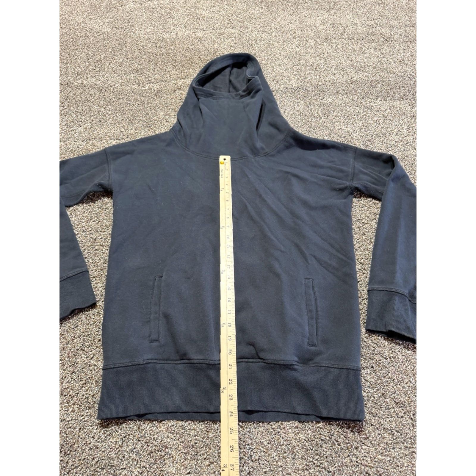 Vintage ZYIA Womens Hoodie Pullover Cowl Neck Oversized Black L Size Large Size L / US 10 / IT 46 - 5 Thumbnail