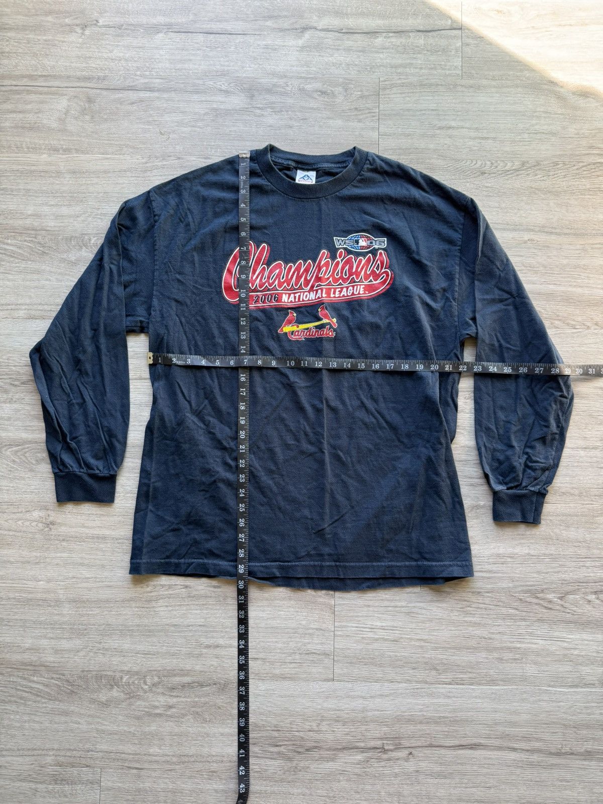 Vintage Vintage Sun Faded St Louis Cardinals MLB Long Sleeve T Shirt Size US XL / EU 56 / 4 - 4 Thumbnail