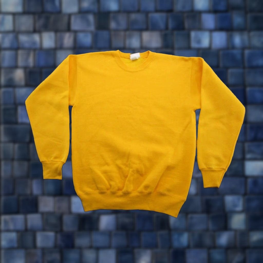 Lee VINTAGE 90s Lee Sweatshirt Pullover Hooded Gold Yellow M Mens Sweatshirt 90s Theme Size US M / EU 48-50 / 2 - 1 Thumbnail