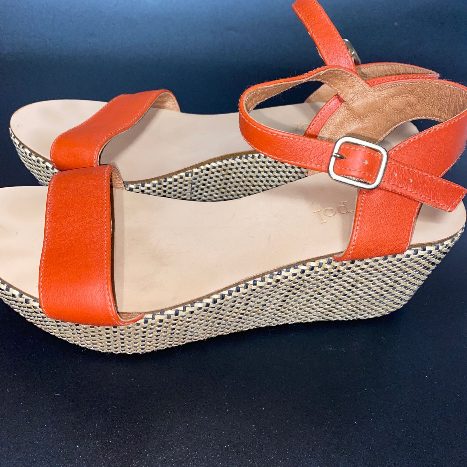 Other Maypol Brown Leather Wedge Heels Platform Sandals 38 US 7.5 Size US 7.5 / IT 37.5 - 5 Thumbnail