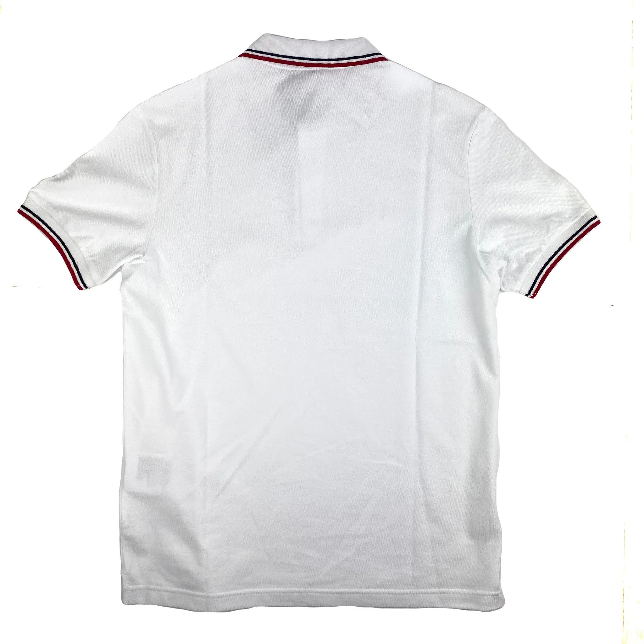 Prada o1mt1gz0924 Short Sleeve Polo Shirt in White Size US XL / EU 56 / 4 - 2 Thumbnail