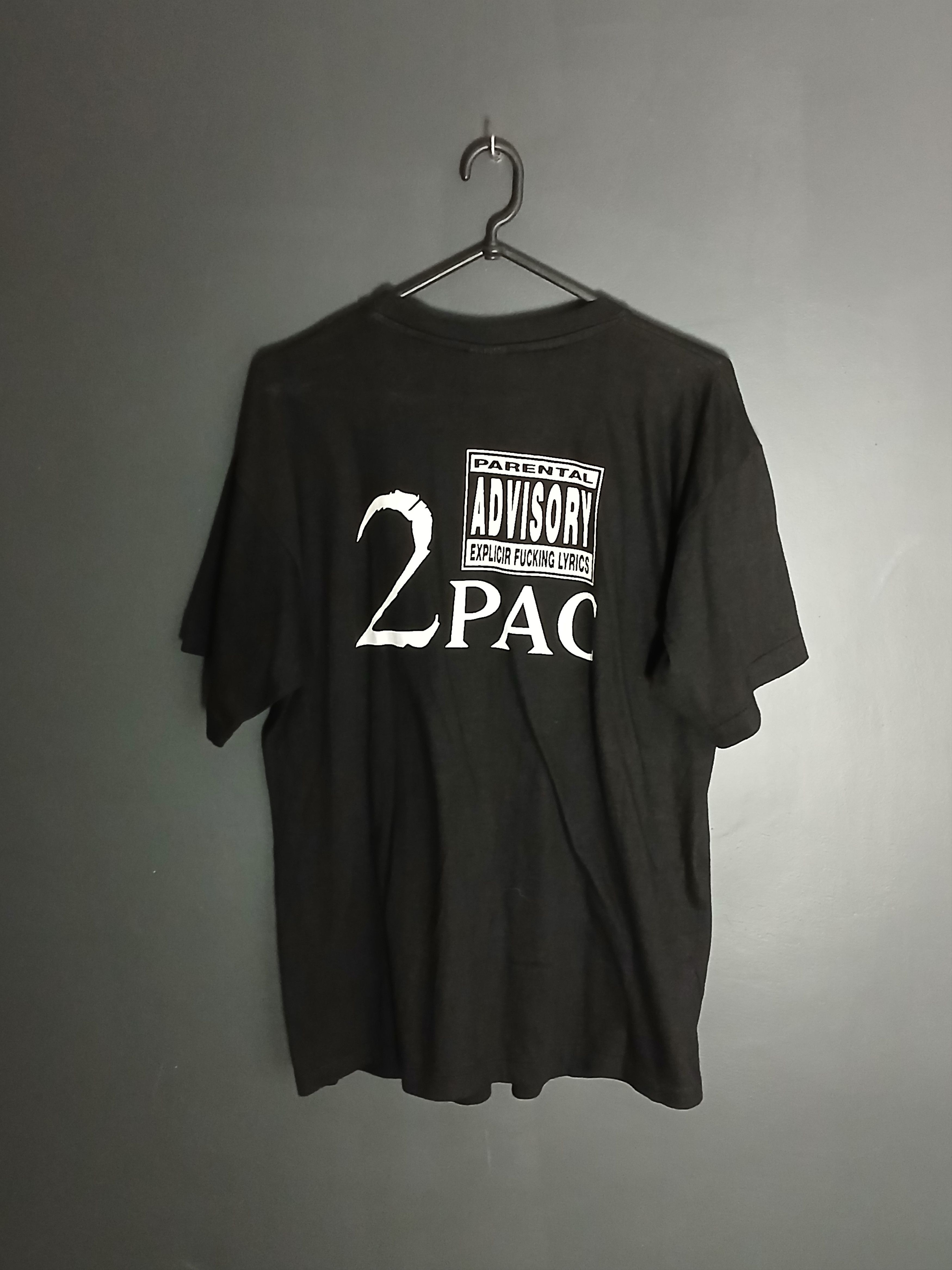 Rap Tees × Vintage Vintage Tupac 2Pac Single Stitch T-Shirt Size US XL / EU 56 / 4 - 2 Thumbnail