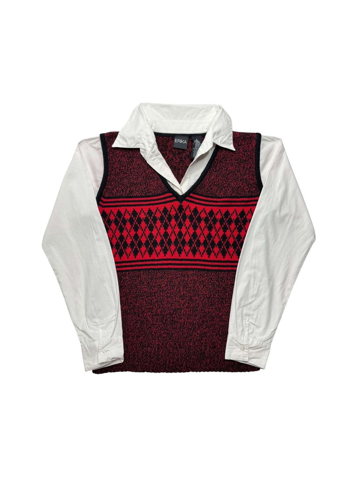 Vintage Y2K Erika Knitted Vest Button Up Size S / US 4 / IT 40 - 1 Thumbnail