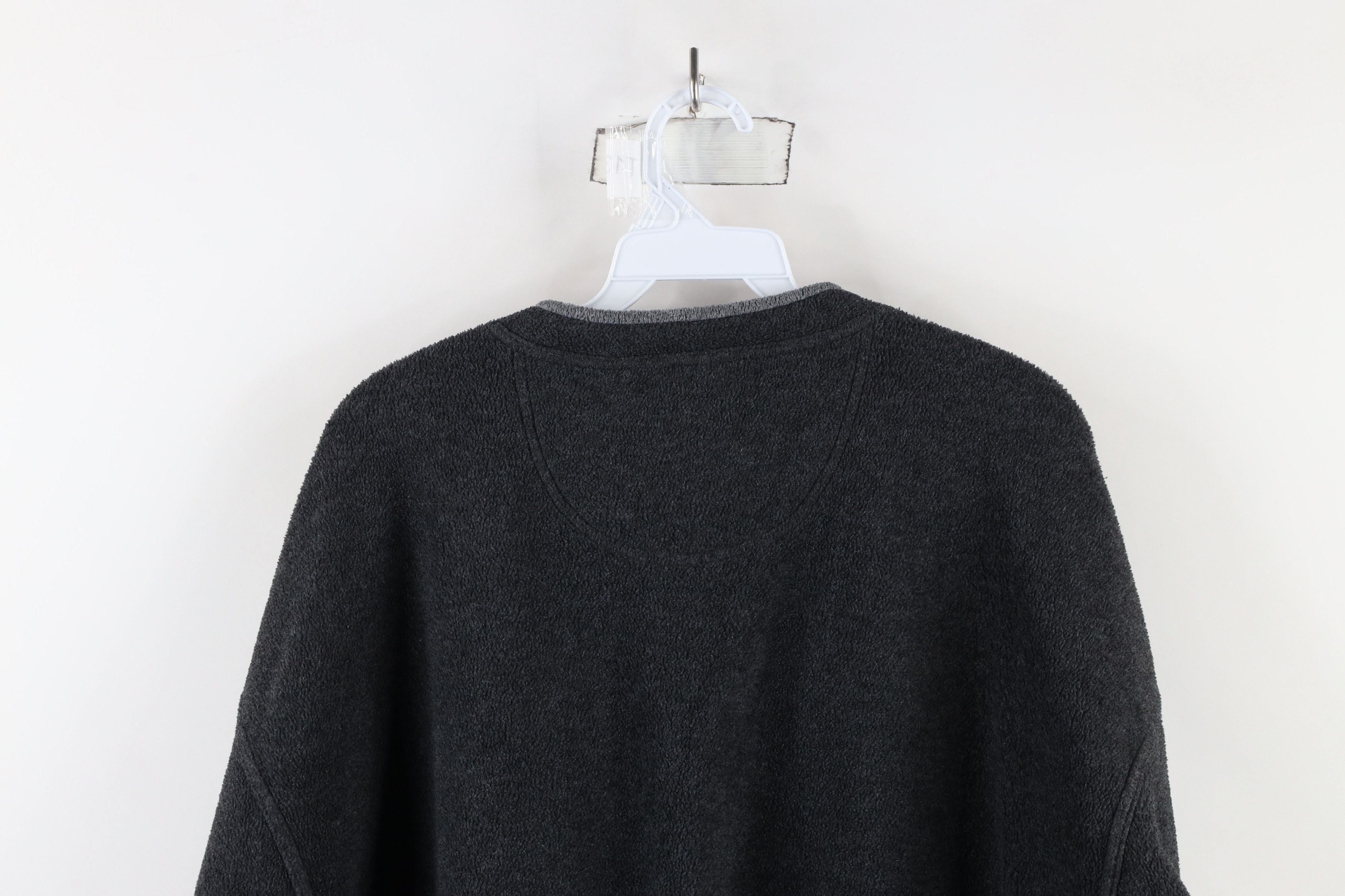 Gap × Vintage Vintage 90s Gap V-Neck Fleece Pullover Sweater Gray USA Size US XXL / EU 58 / 5 - 9 Thumbnail