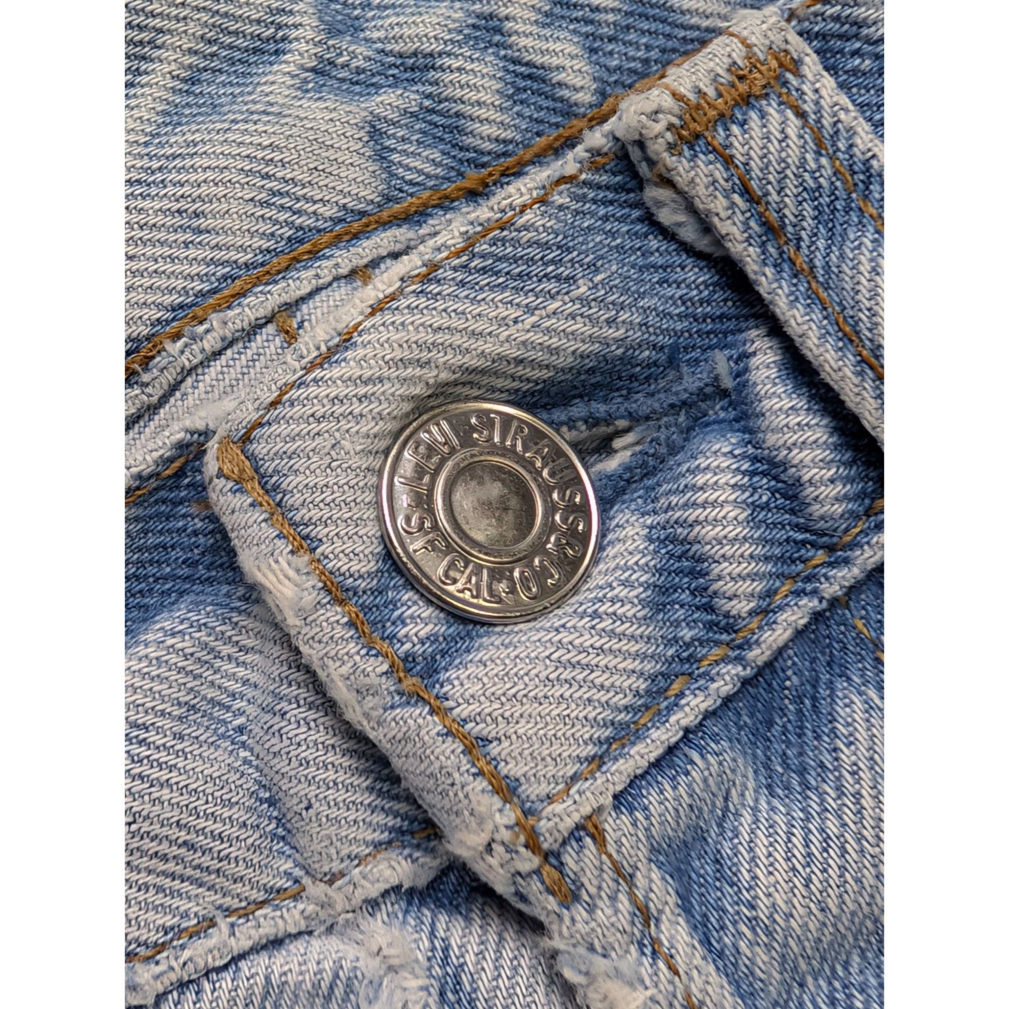 Levi's Levi's 518 Vintage Light Wash Denim Jeans Pants (Y1086) Size US 29 - 5 Thumbnail