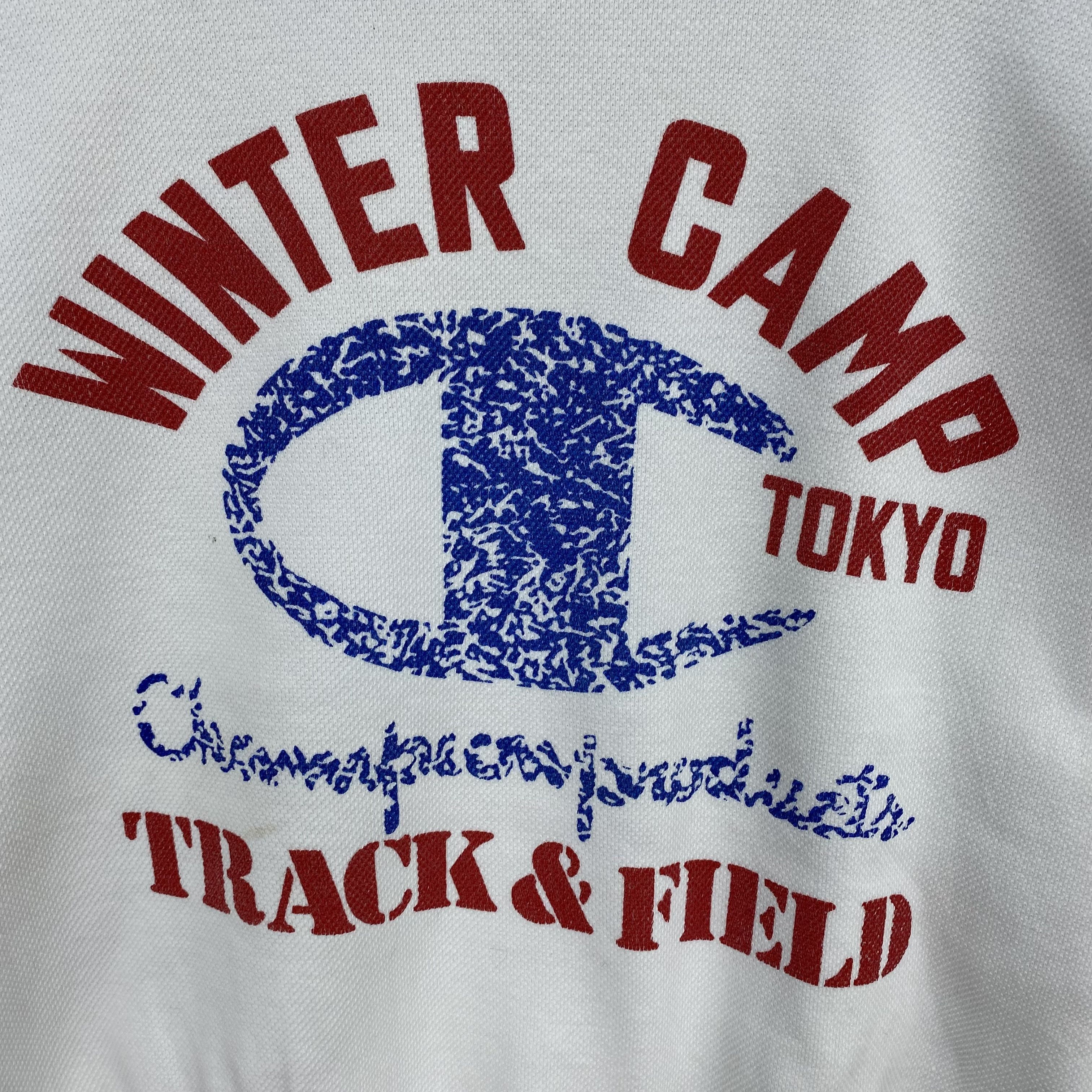 Champion Vintage 90s Champion Sweater Winter Camp Tokyo Track & Field Size US L / EU 52-54 / 3 - 3 Thumbnail