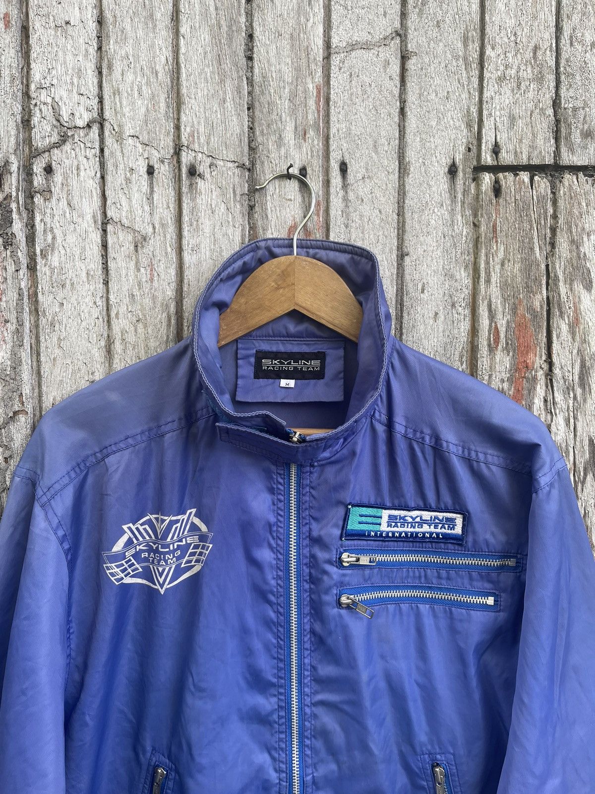 Japanese Brand × Vintage Vintage Skyline Racing Team Nylon Jacket (1990s) Size US M / EU 48-50 / 2 - 2 Thumbnail