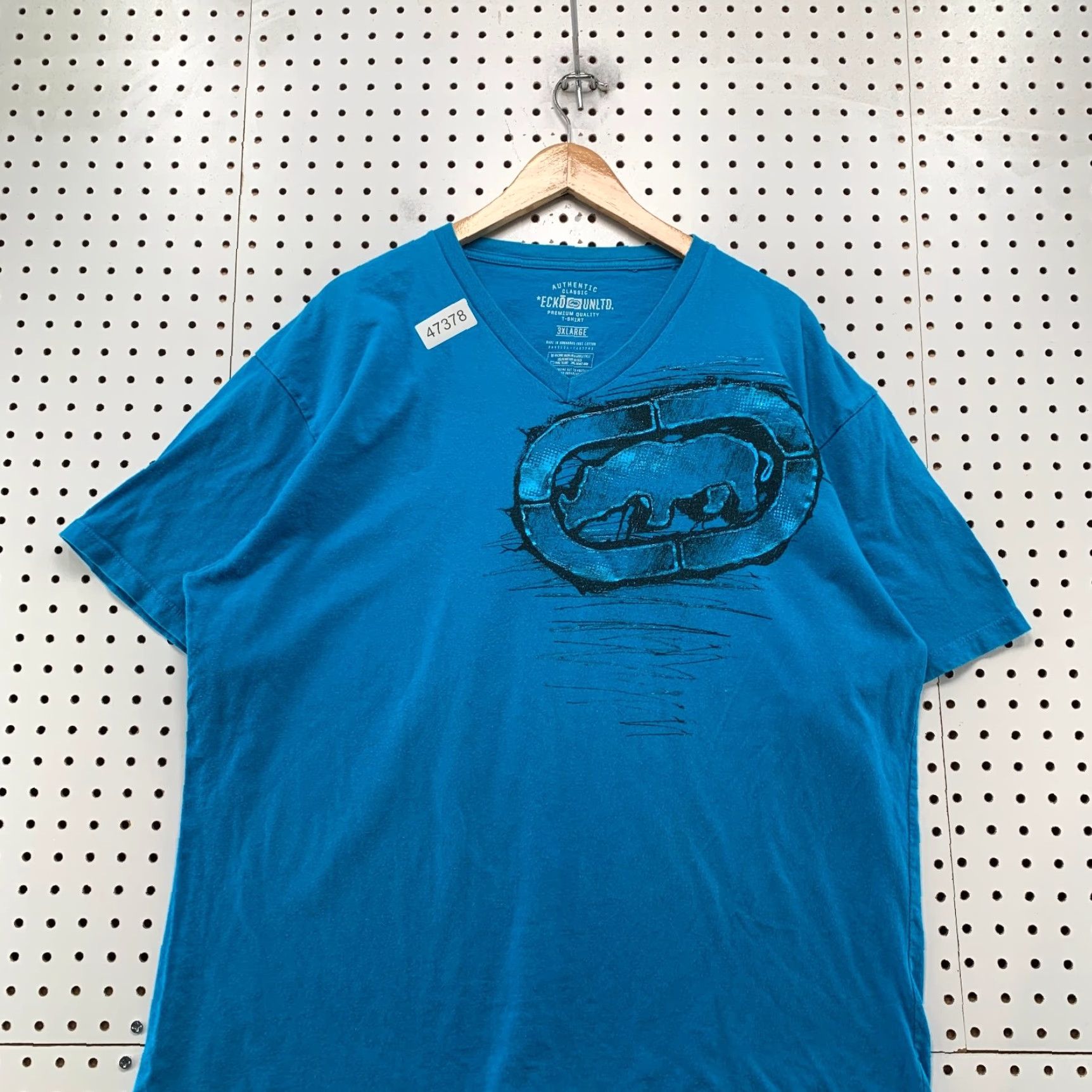 Ecko Unltd. VINTAGE Ecko Unltd T Shirt Mens 3XL Blue Graffiti Rhino V Neck Hip Hop Shirt Mens 3XL Blue Graffiti Rhino V Neck Hip Hop Size US XXL / EU 58 / 5 - 4 Thumbnail