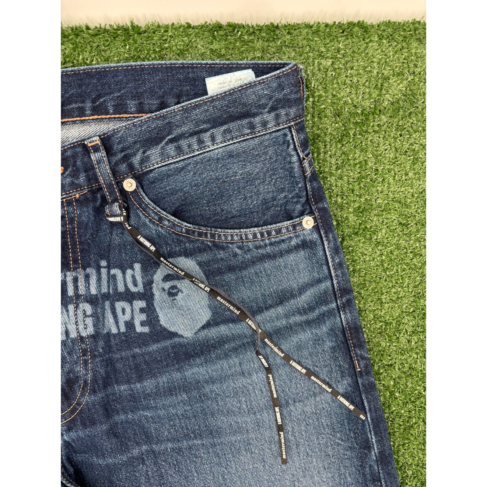 Bape Bape X Mastermind 11th Anniversary Indigo Denim Size Large Size US 33 - 4 Thumbnail