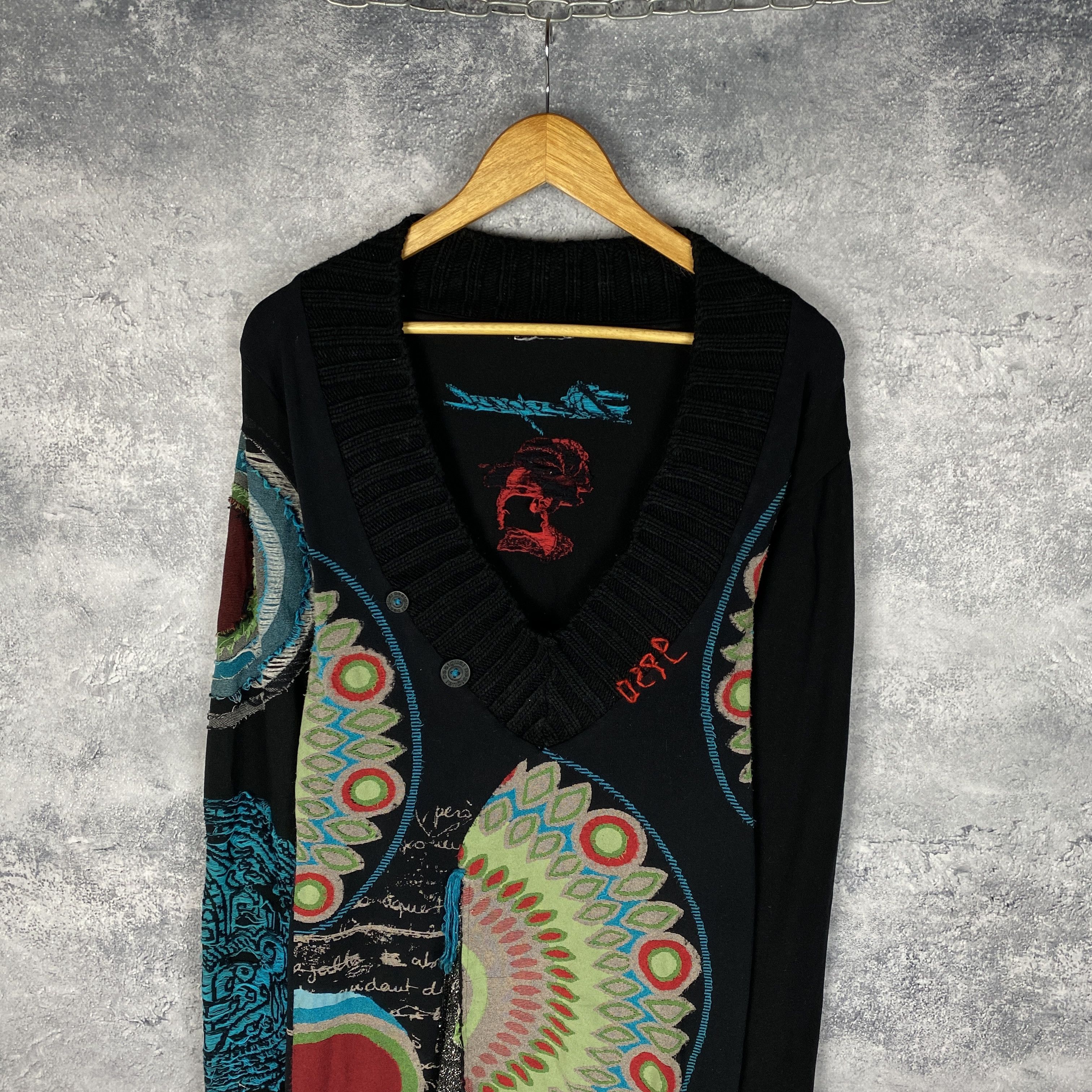 Desigual Desigual Dress Women's Size L/XL Multicolor Long Sleeve Size L / US 10 / IT 46 - 2 Thumbnail