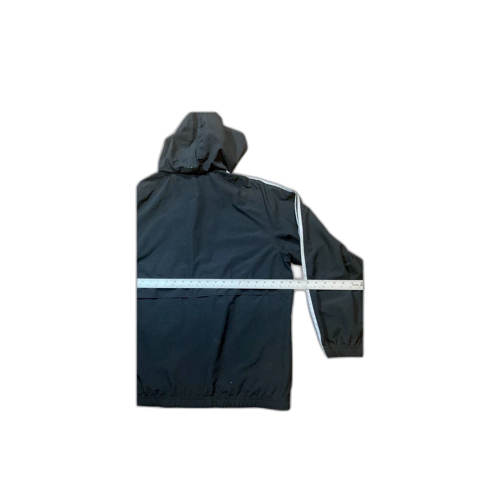 Nike Nike Windbreaker Jacket Mens L Black White 1/4 Zip Hood Vent Size US L / EU 52-54 / 3 - 3 Thumbnail
