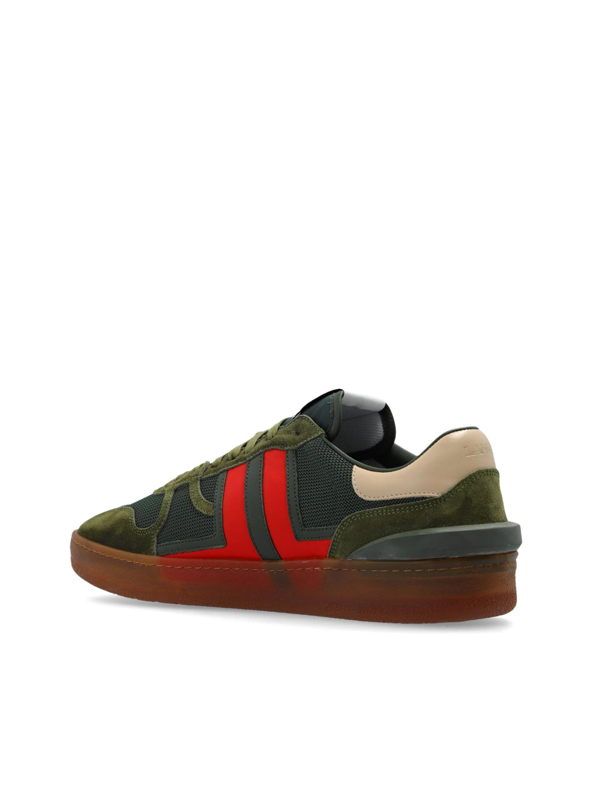 Lanvin o1s22i1n1024 Leather Mesh Clay Sneakers in Multicolor Size US 11 / EU 44 - 5 Thumbnail