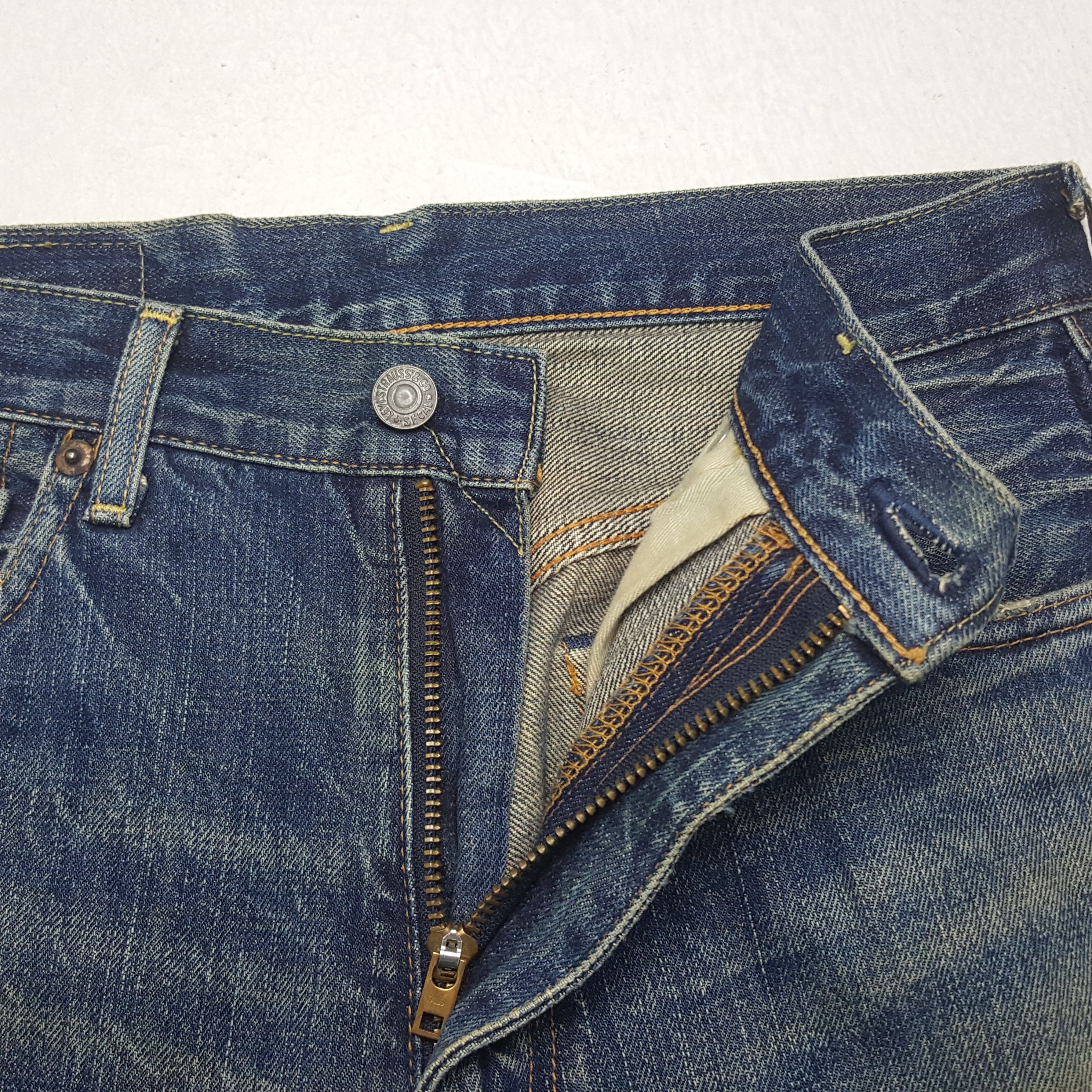Levi's × Vintage Vintage Levi's 502 XX Selvedge Denim Jeans Size US 28 / EU 44 - 13 Thumbnail