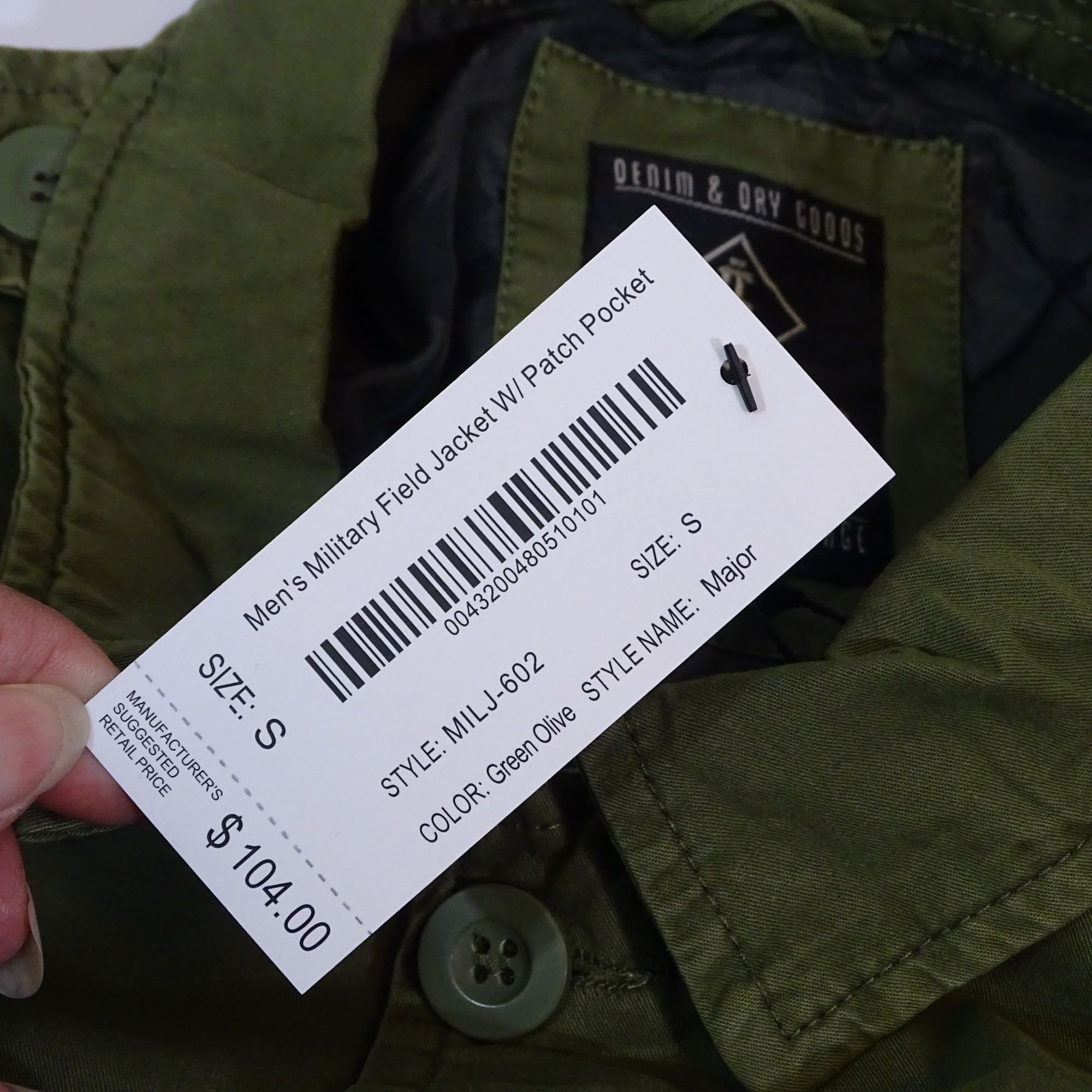 Other Indigo Star Military Field Jacket Olive Green Men Size S Size US S / EU 44-46 / 1 - 8 Thumbnail