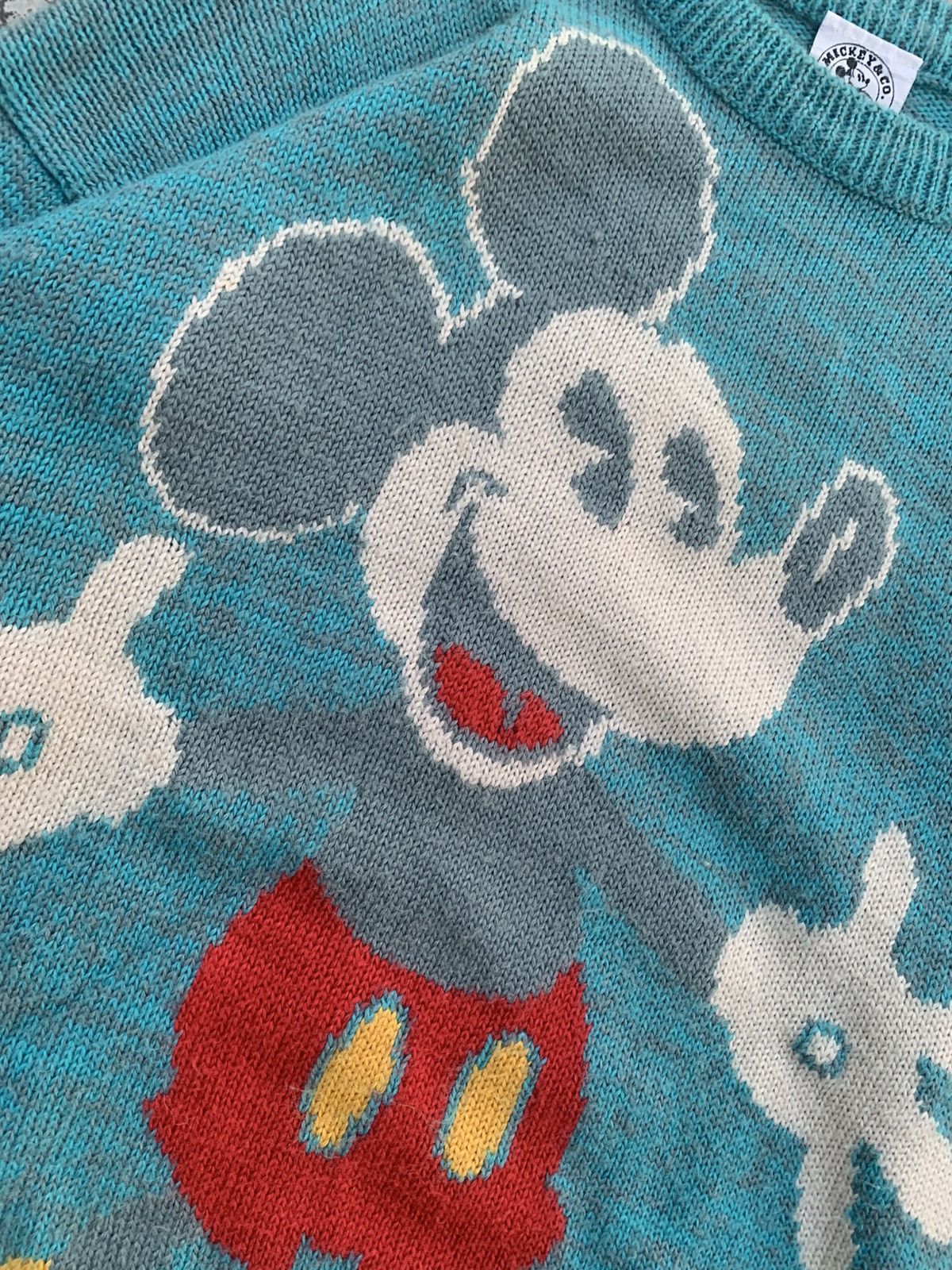 Disney 80’s Vintage Mickey Mouse Big Logo Knitwear Size US L / EU 52-54 / 3 - 2 Thumbnail