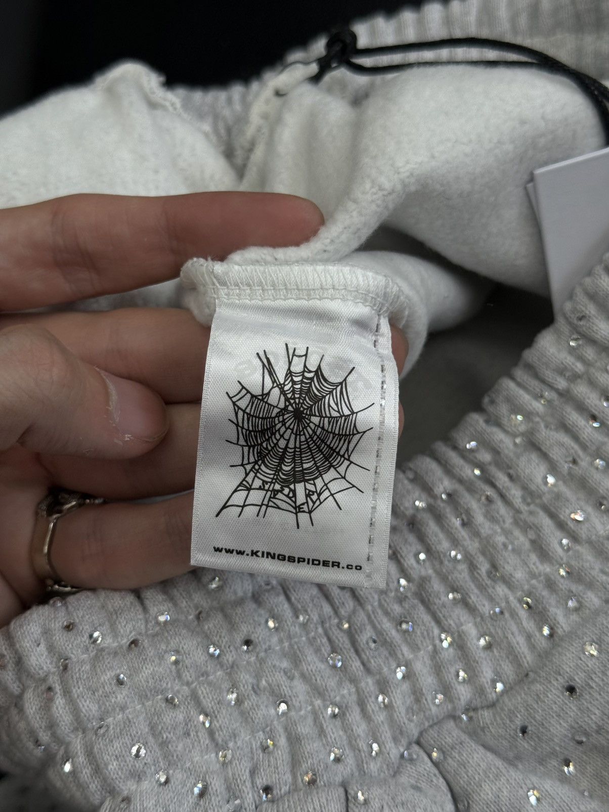 Sp5der Sp5der VVS Rhinestone Cotton Shorts Size (Small) NEW Size US 29 - 12 Thumbnail