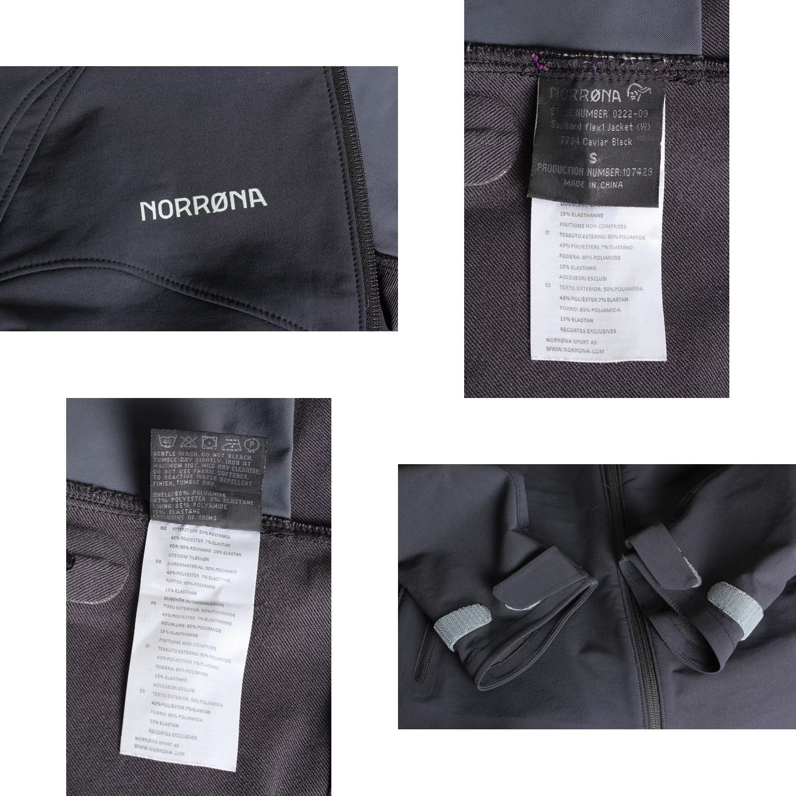 Vintage Norrona Svalbard Flex1 Soft Shell Jacket Women Size S Black Size S / US 4 / IT 40 - 8 Thumbnail