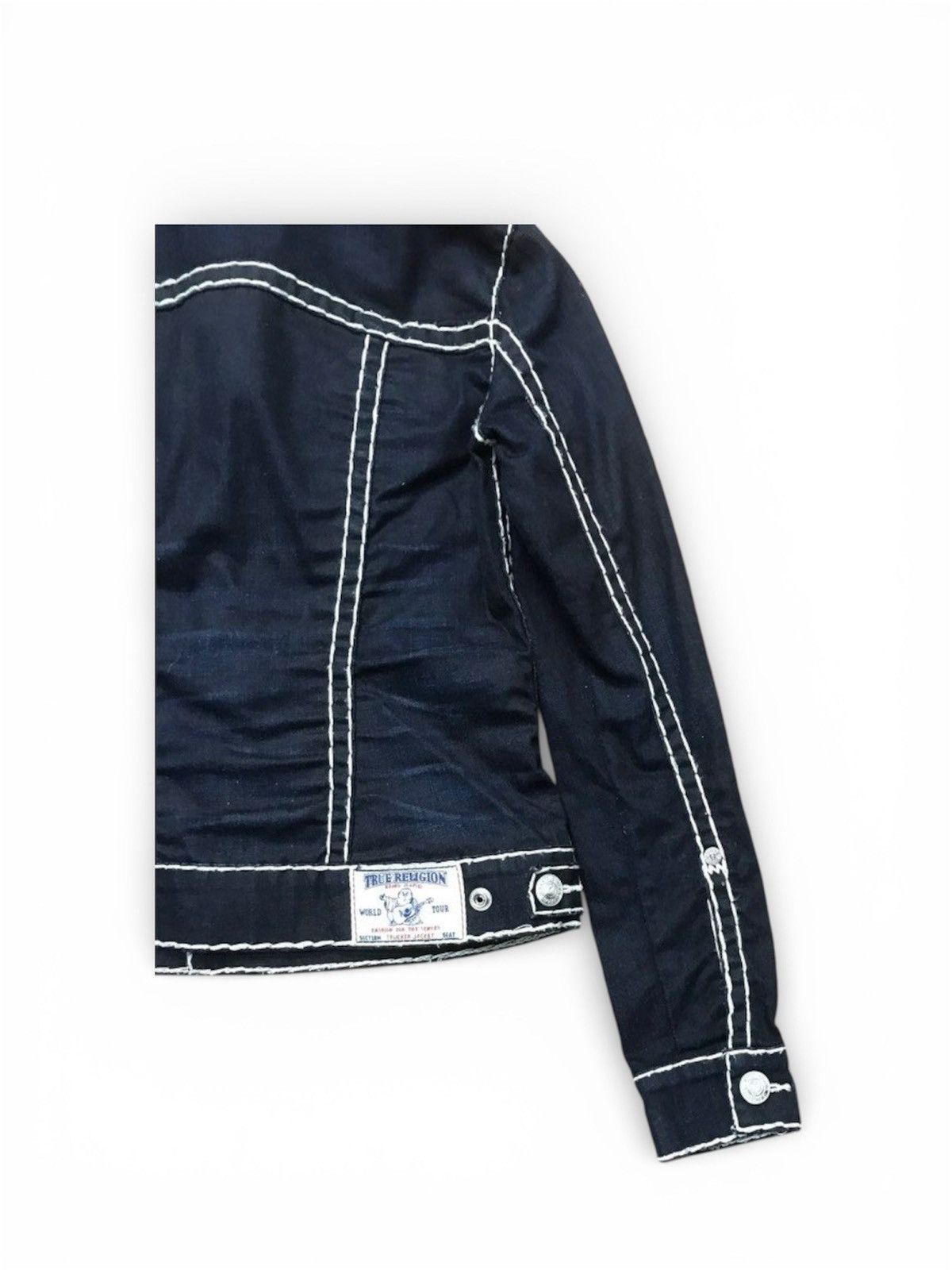 True Religion True Religion Blue Denim Jacket Heavy Stitching Y2K Archive Size US S / EU 44-46 / 1 - 5 Thumbnail