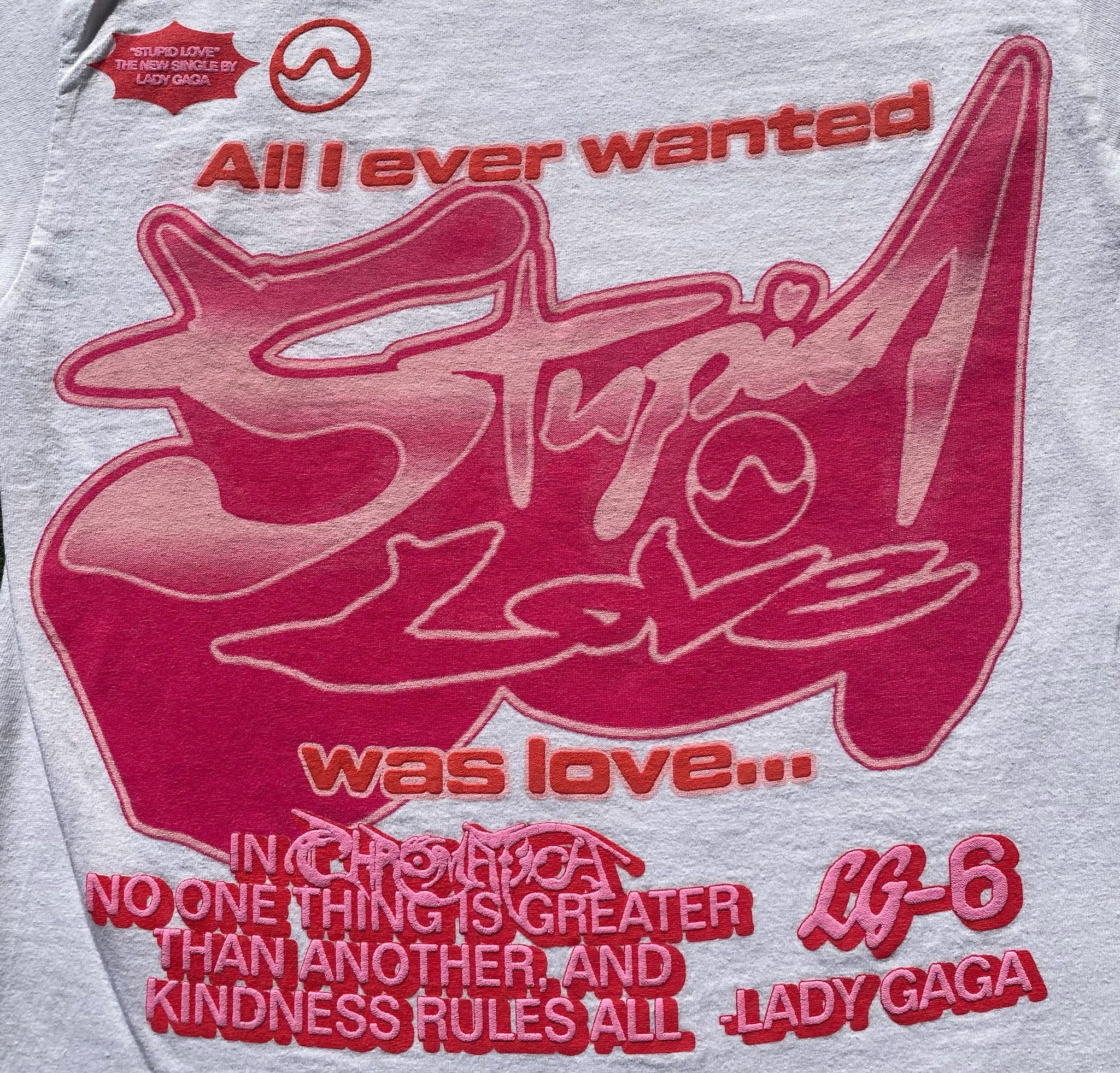 Other Lady Gaga Stupid Love LG-6 Chromatica 2020 T-Shirt Small Size S / US 4 / IT 40 - 2 Thumbnail