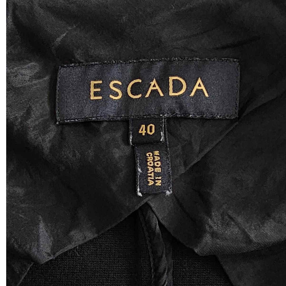 Escada ESCADA Women's Knit 3 Button Stretch Jersey Blazer Jacket 40 Size M / US 6-8 / IT 42-44 - 9 Thumbnail