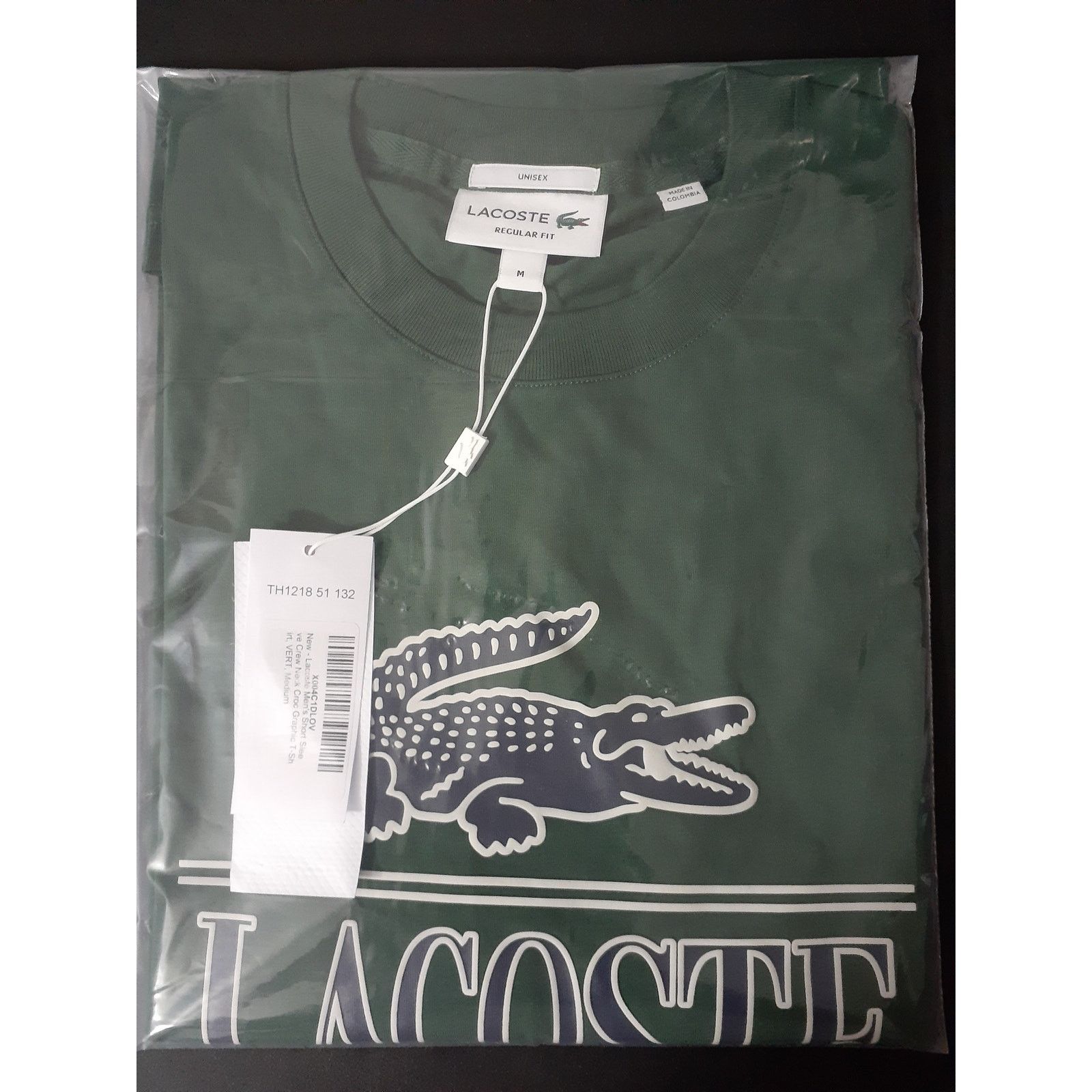 Lacoste Lacoste Men's Short Sleeve Crew Neck Croc Graphic T-Shirt M Size US M / EU 48-50 / 2 - 2 Thumbnail